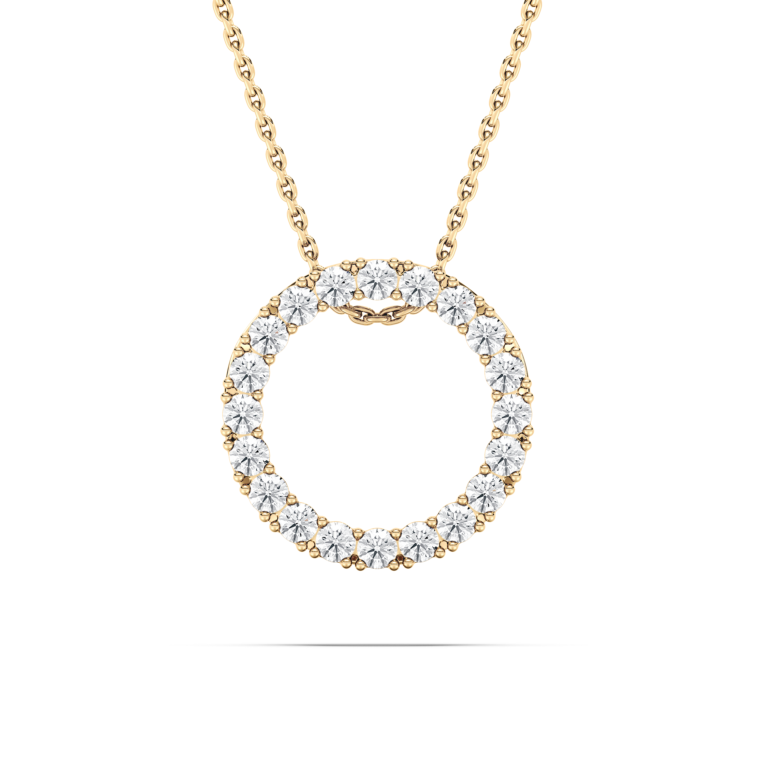 Round Diamond Missori Circle Fashion Pendant