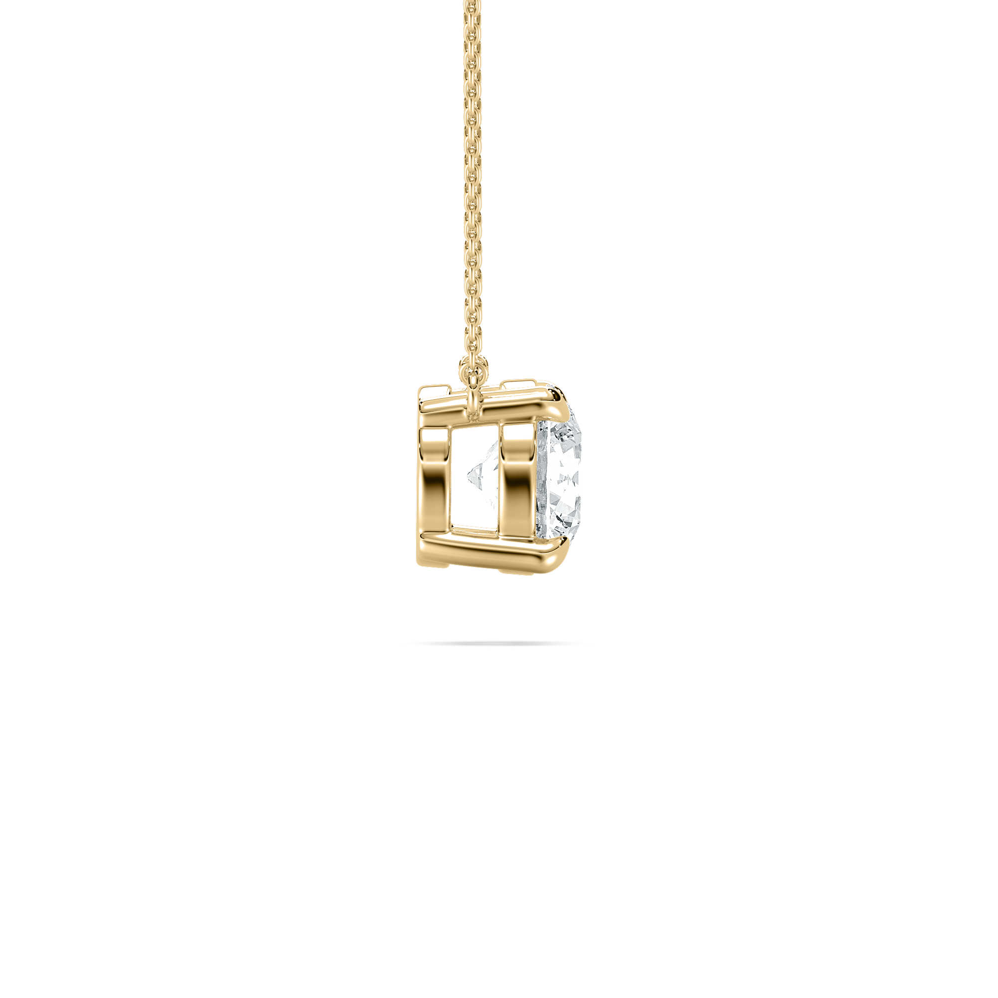 1.50 Carat Round Solitaire Link Pendant 