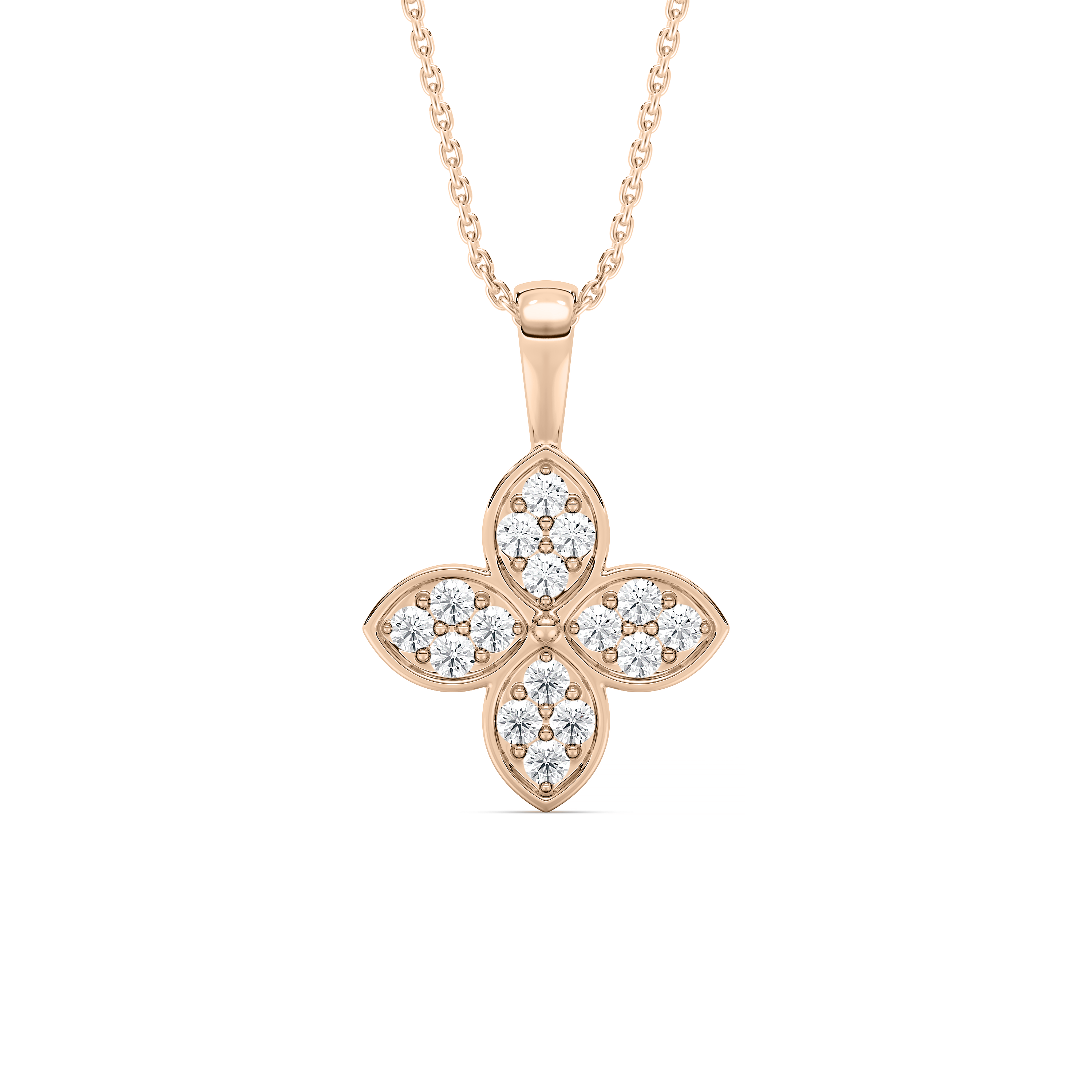 Round Diamond Anishi Floral Kids  Fashion Pendant