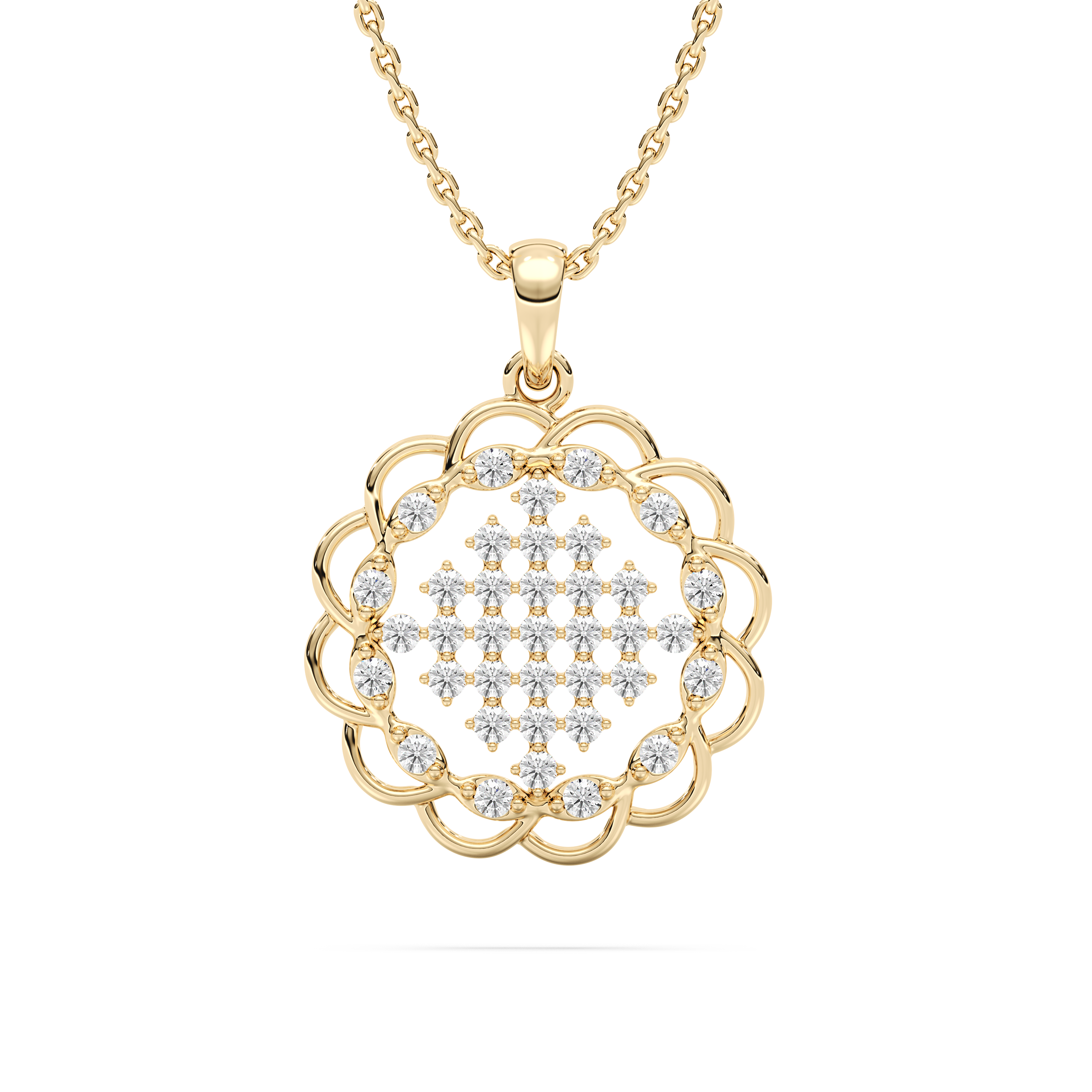 Round Diamond Rendezvous Fashion Pendant