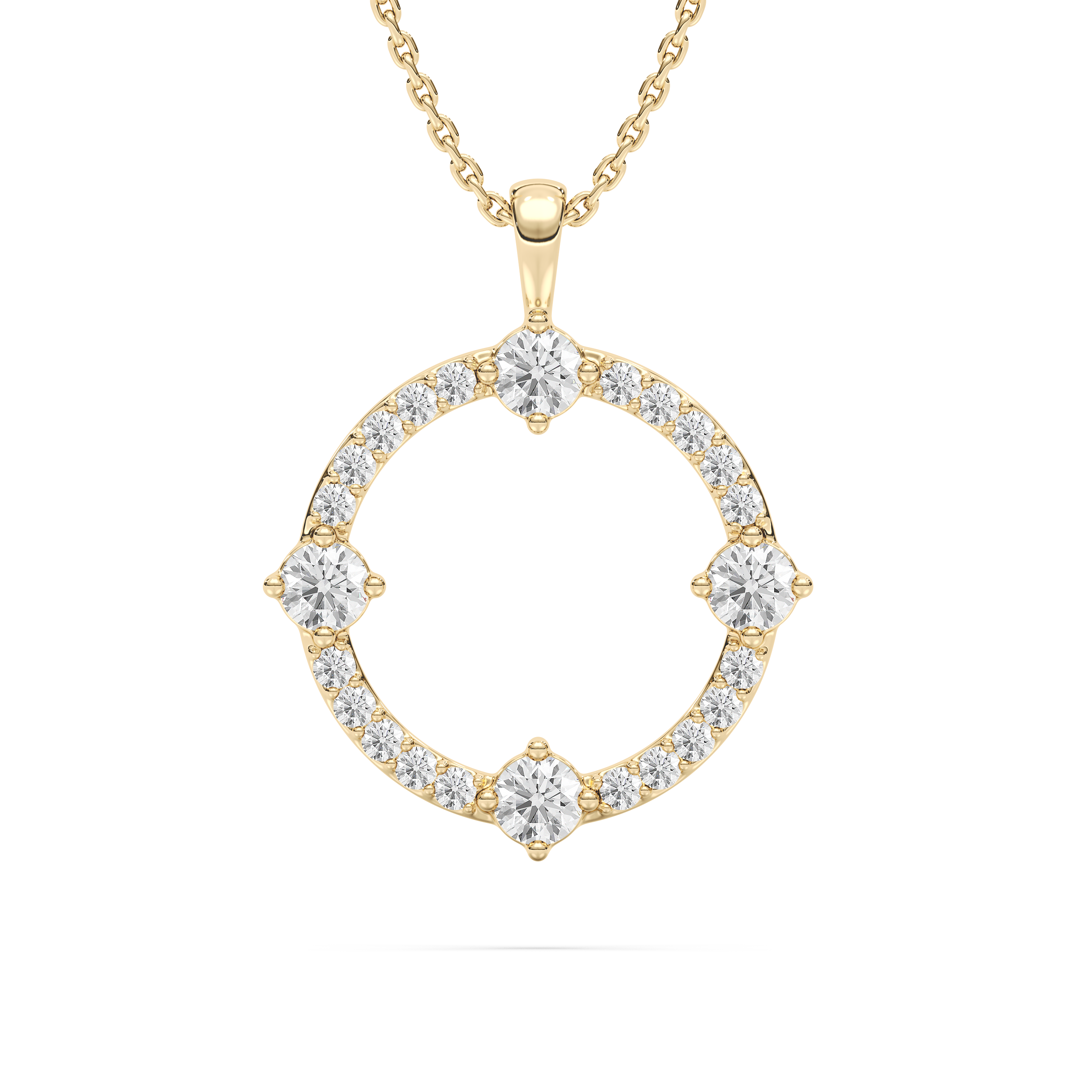 Round Diamond Hope Of circle Fashion Pendant