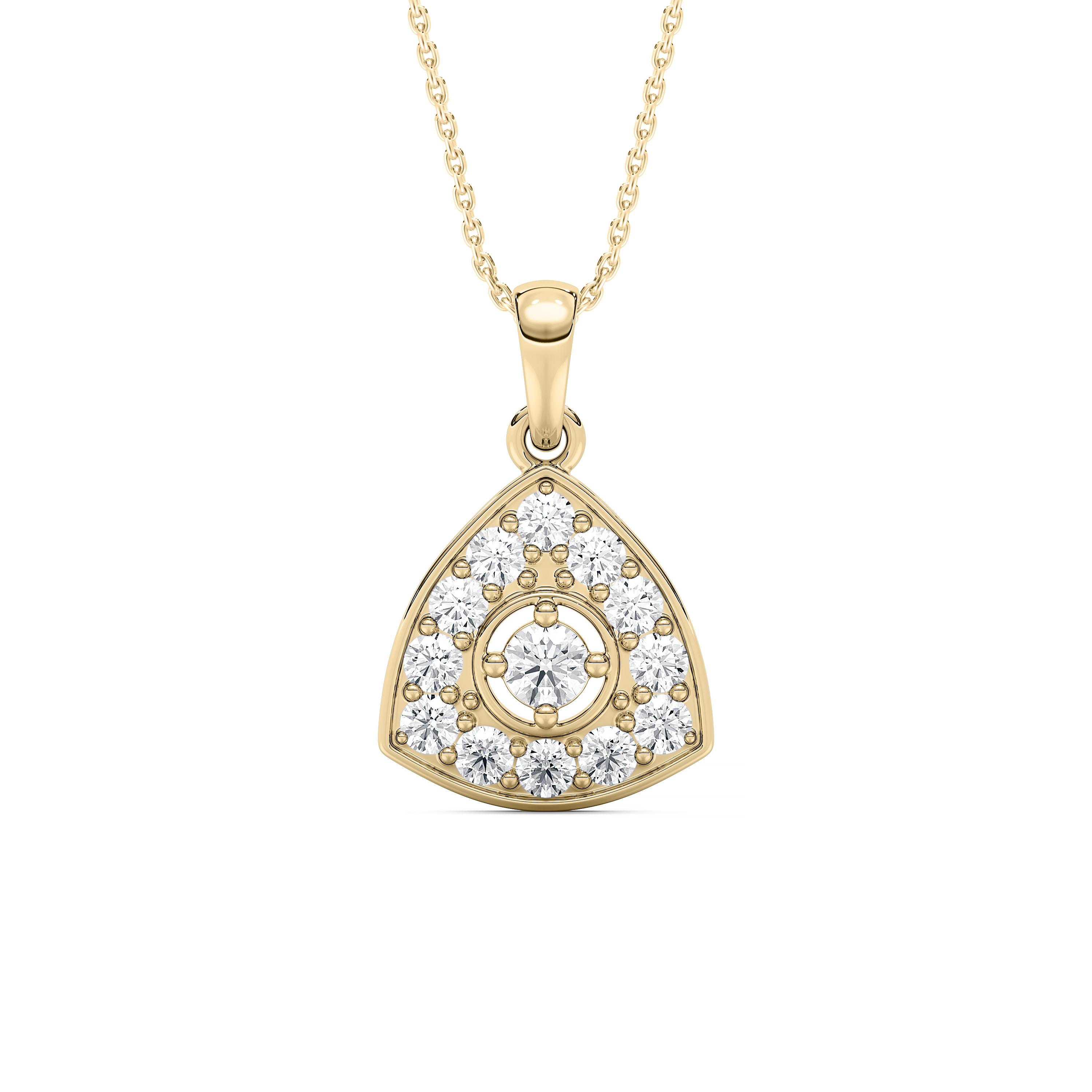 Round Diamond Desirable Triangle Kids Fashion Pendant