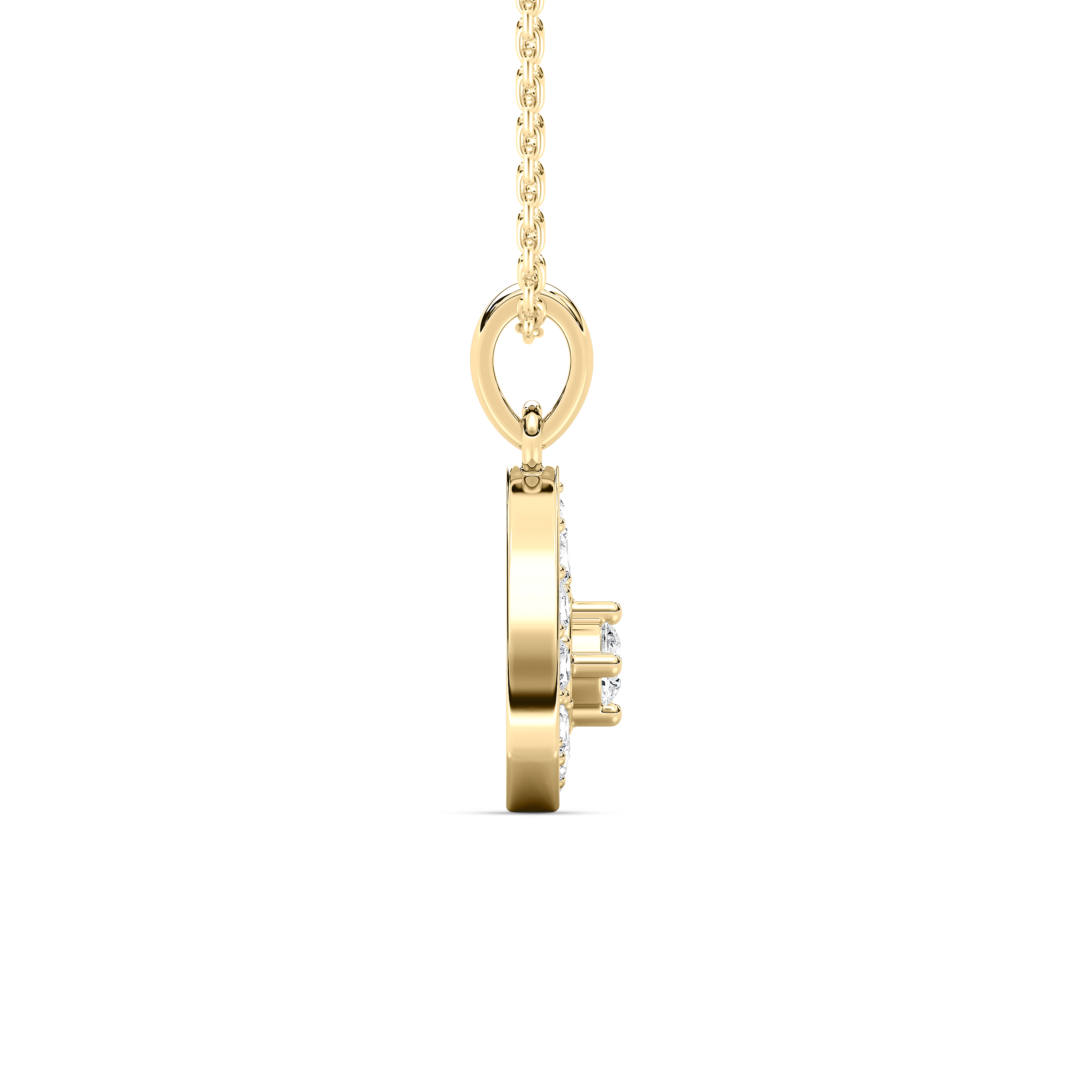 Round Diamond Desirable Triangle Kids Fashion Pendant