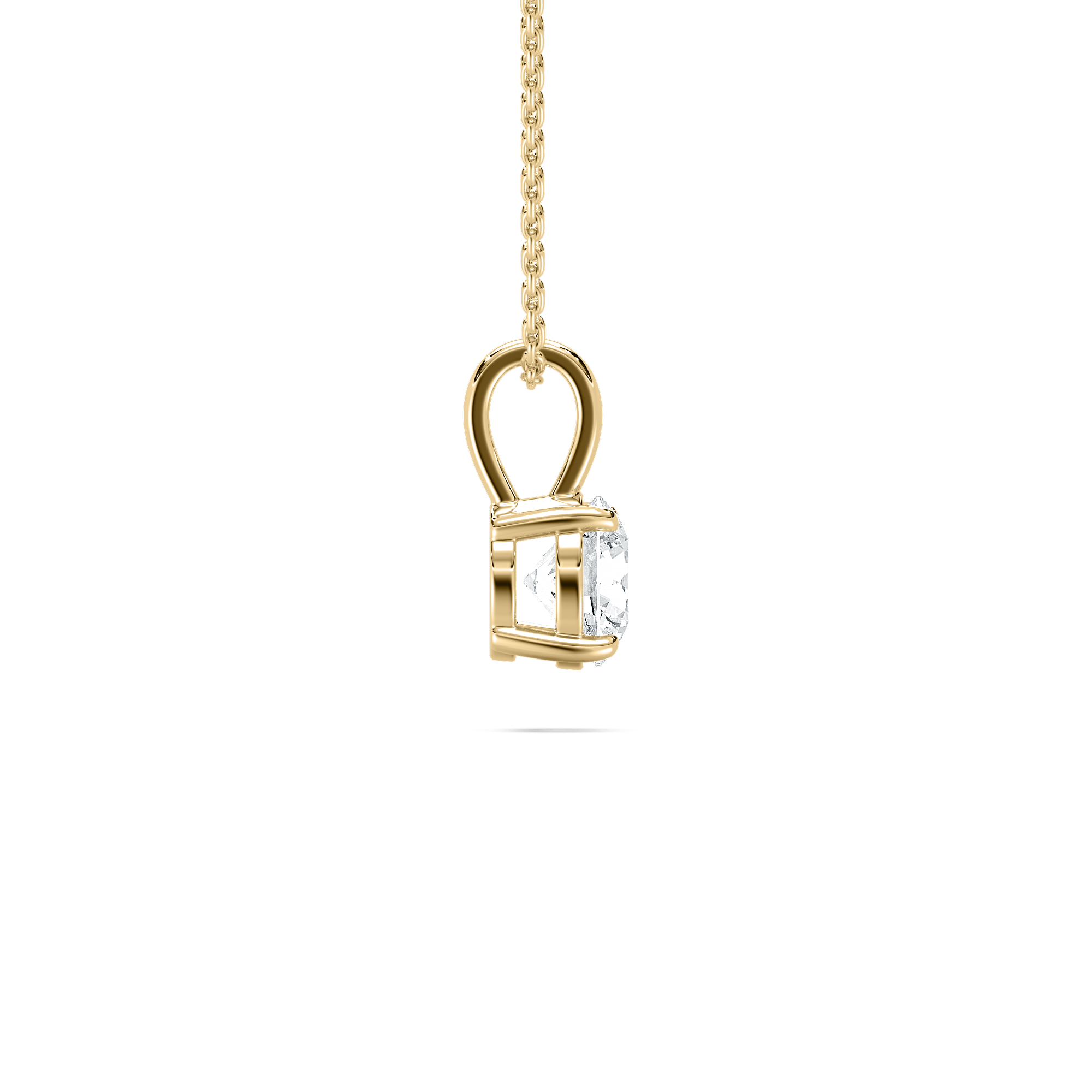 1 Carat Round Lovely four Prong  Solitaire Pendent 