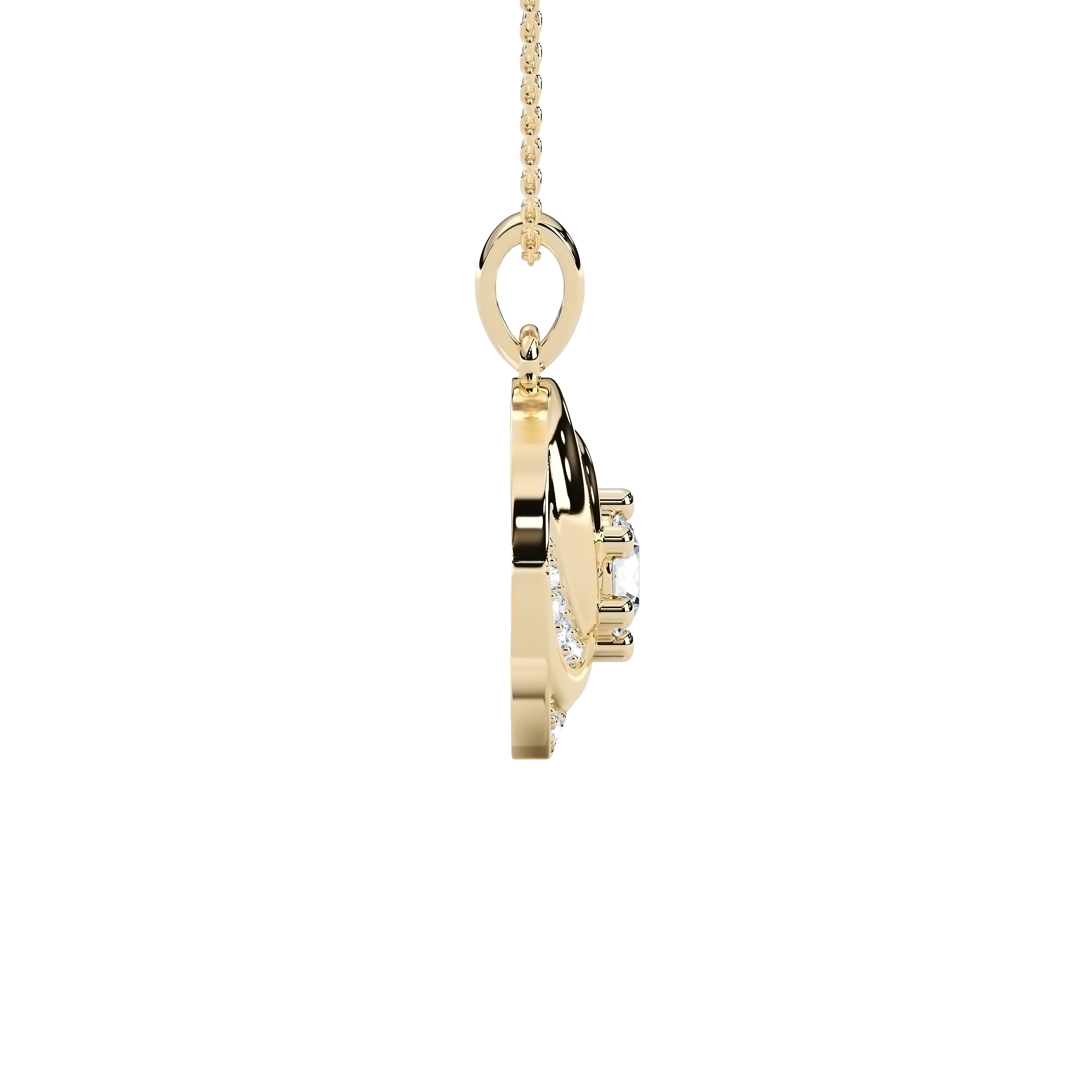Round Diamond Divine Fashion Pendant
