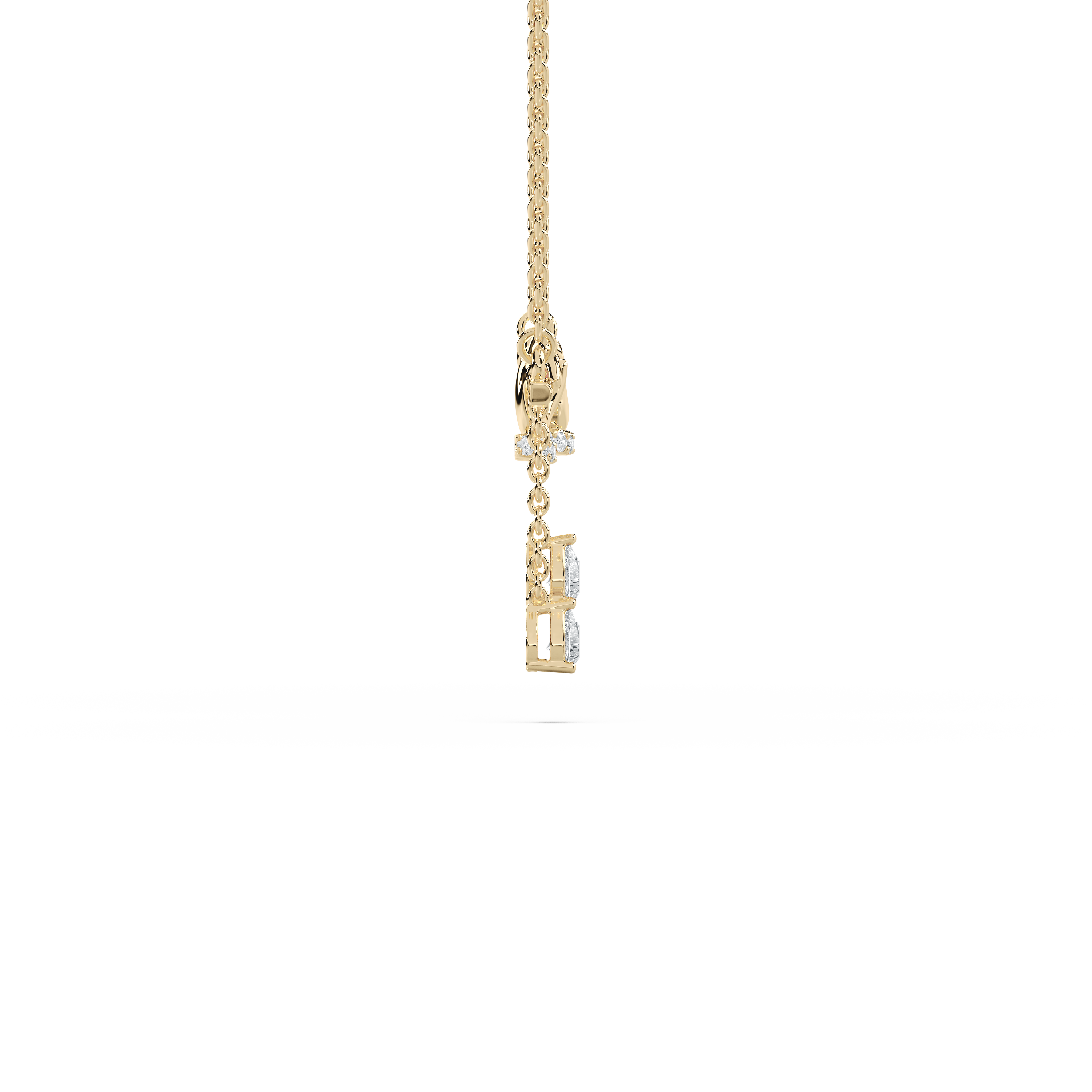 Round Diamond Shree Krishna Flute Fashion Pendant