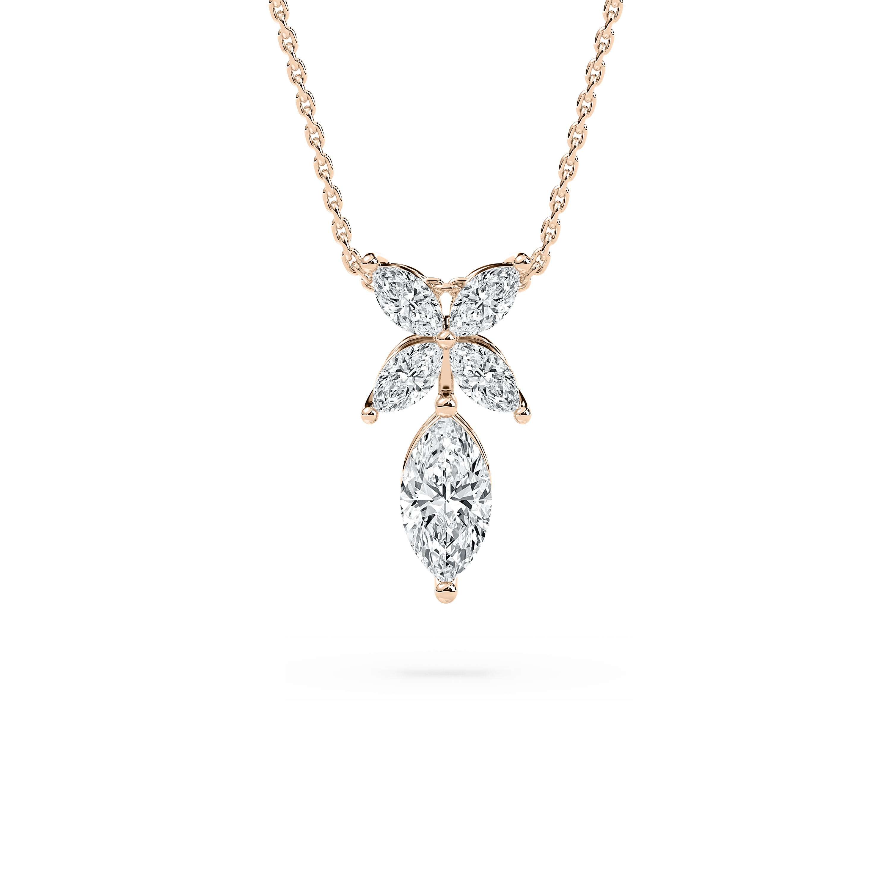 0.50 Carat Marquise Diamond Elevate Fashion Pendant
