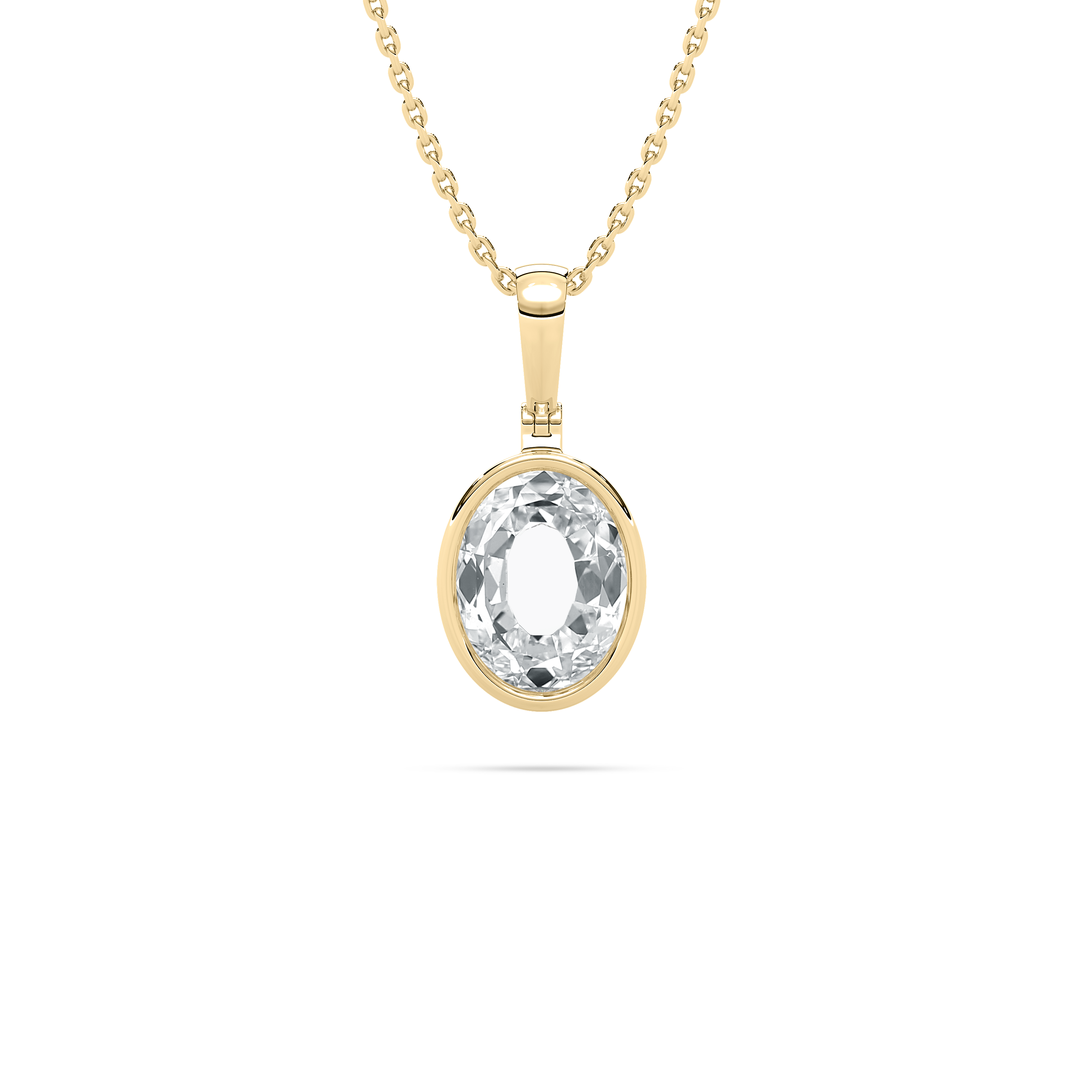 O Letter Diamond Devotion Alphabet Solitaire Pendant 