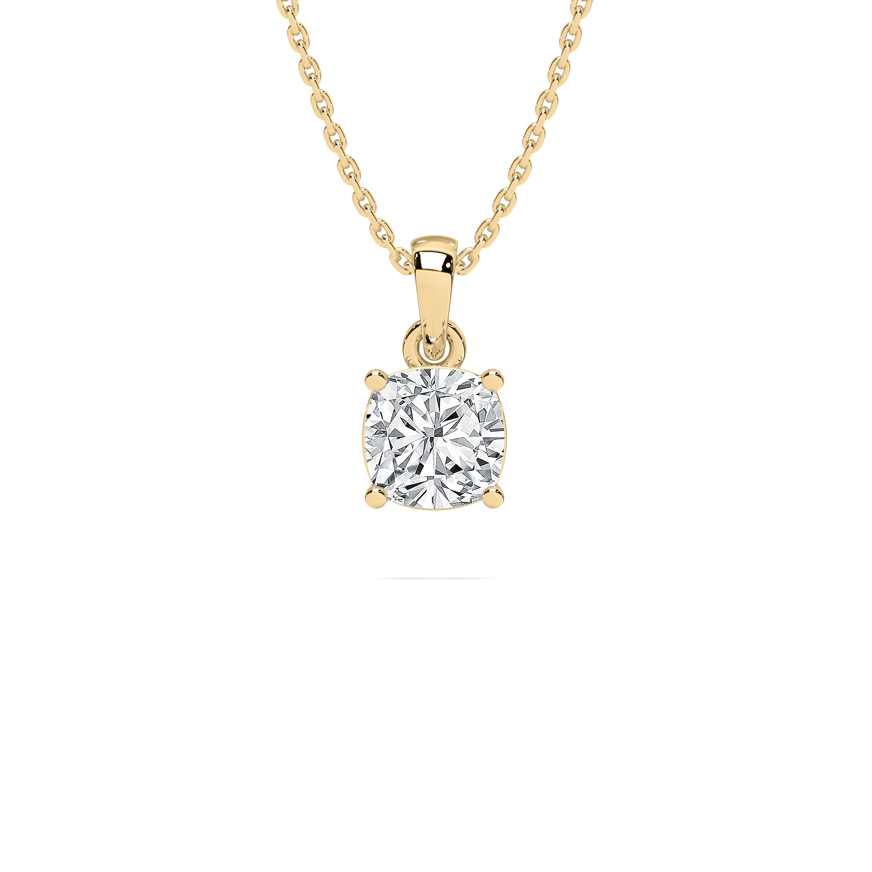 1 Carat Cushion Diamond Millany Soliatire Pendant