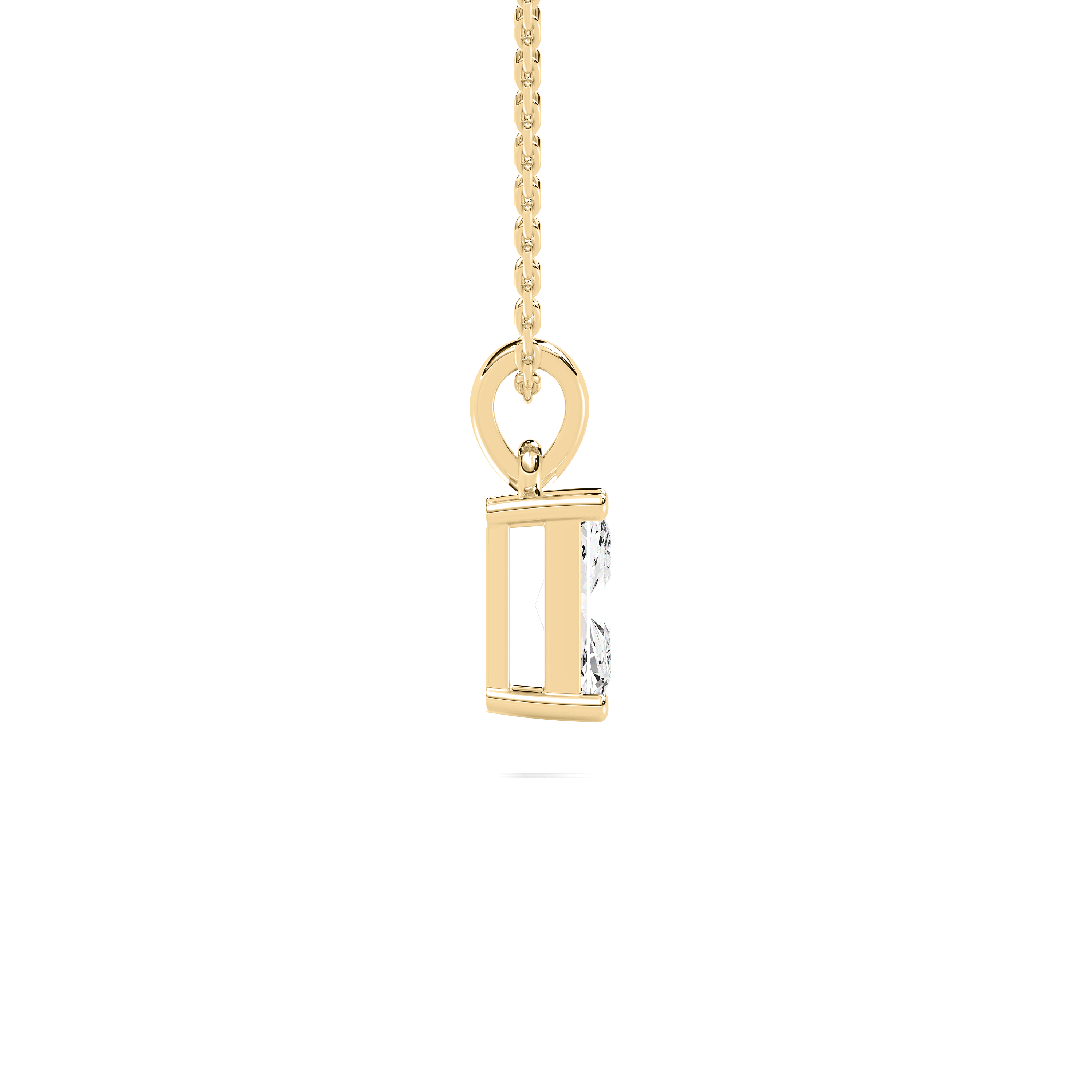 1 Carat Radiant Diamond Albira Solitaire Pendant 