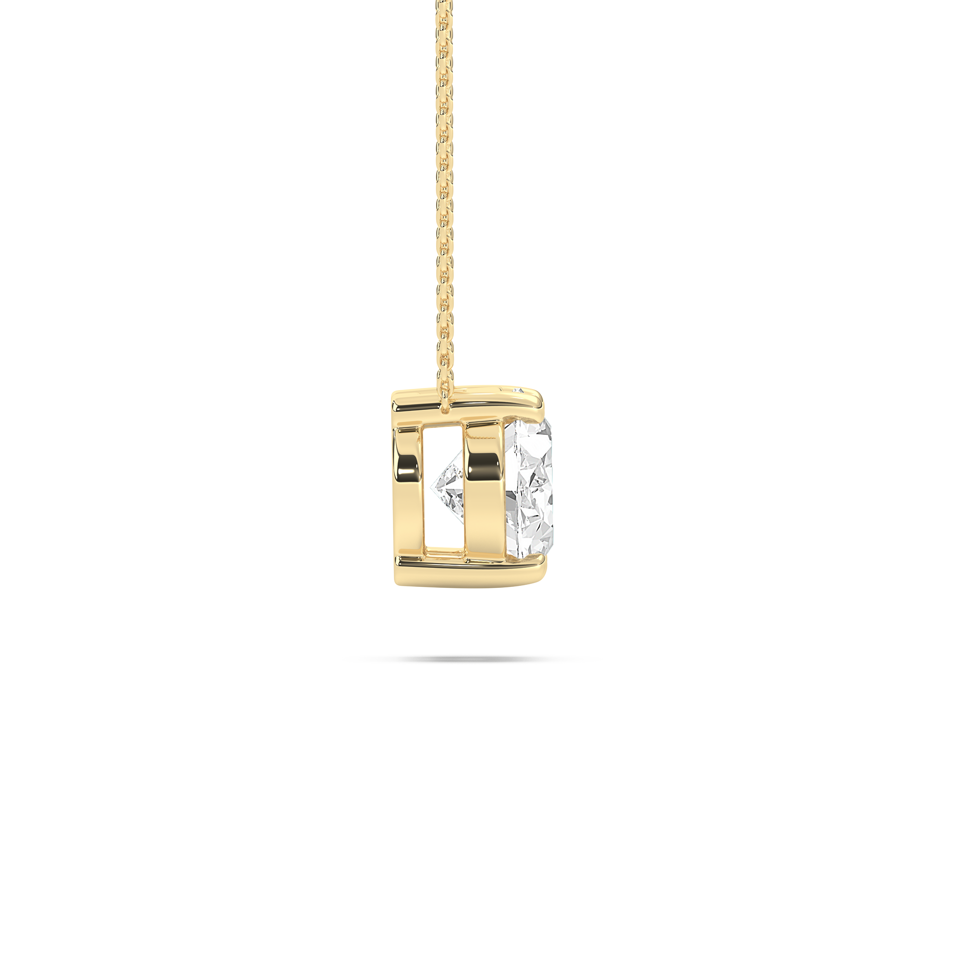  2 Carat Oval Diamond Moonshine Pendant