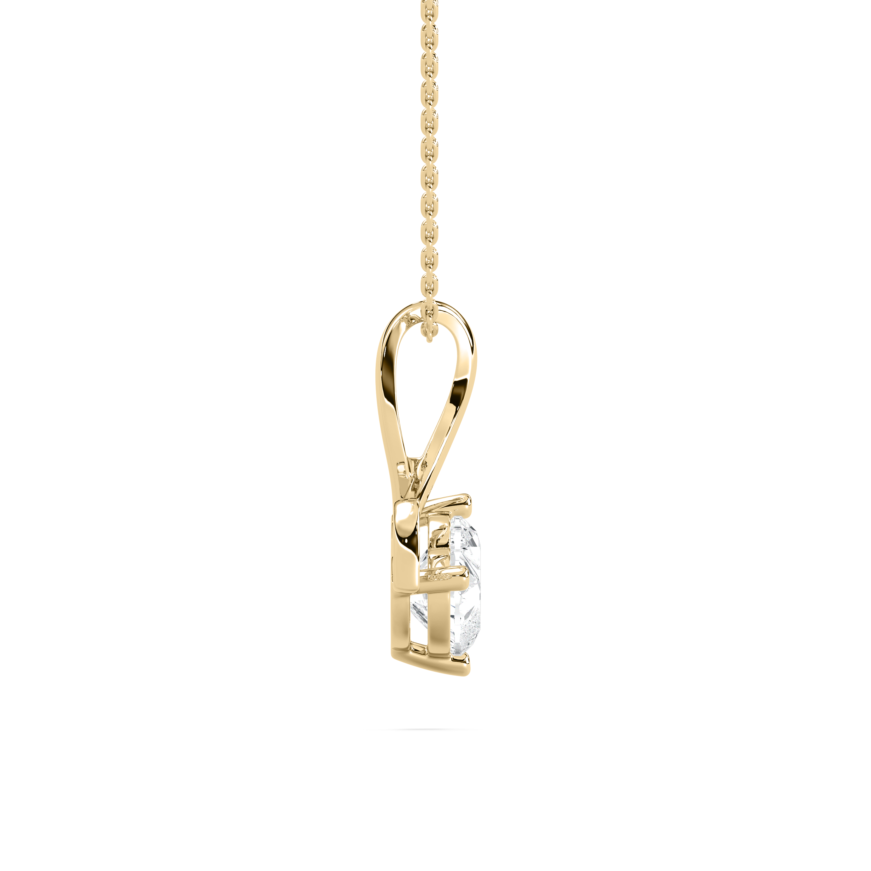1.50 Carat Heart And Round Diamond Elaine Heart Fashion Pendant