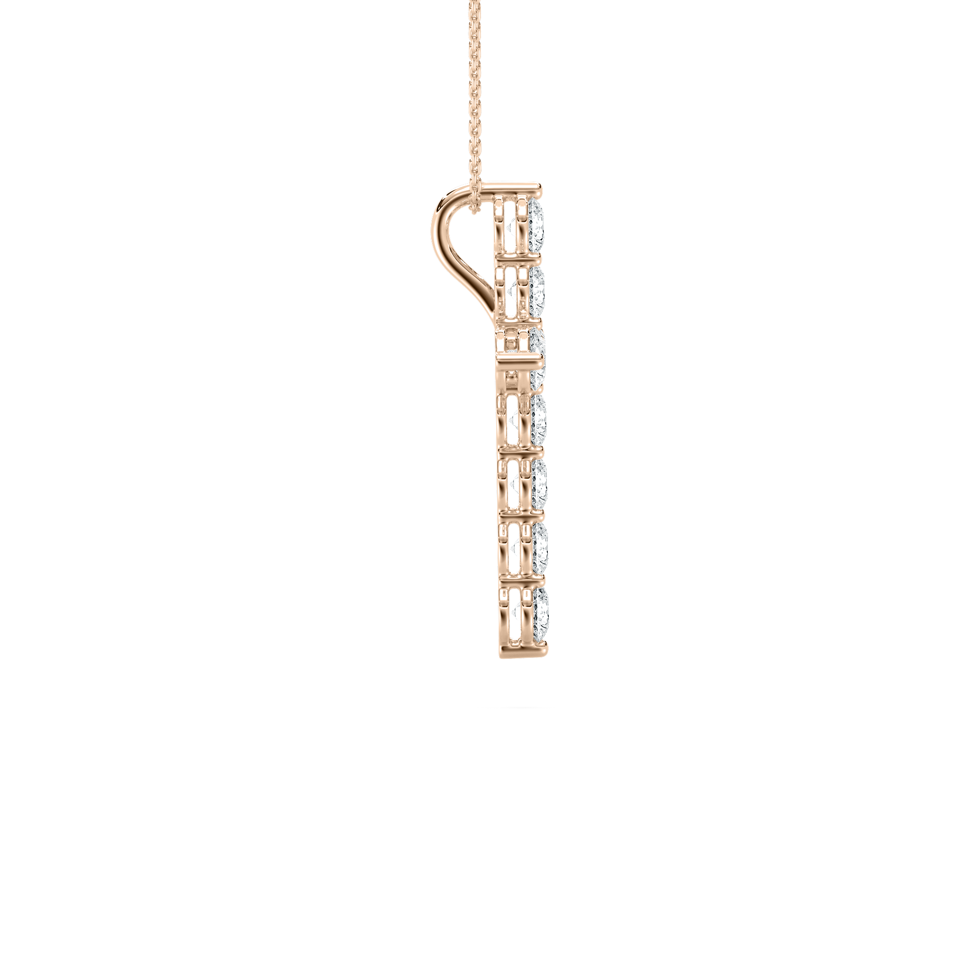 4 Carat Round Diamonds Victory Solitaire Pendant