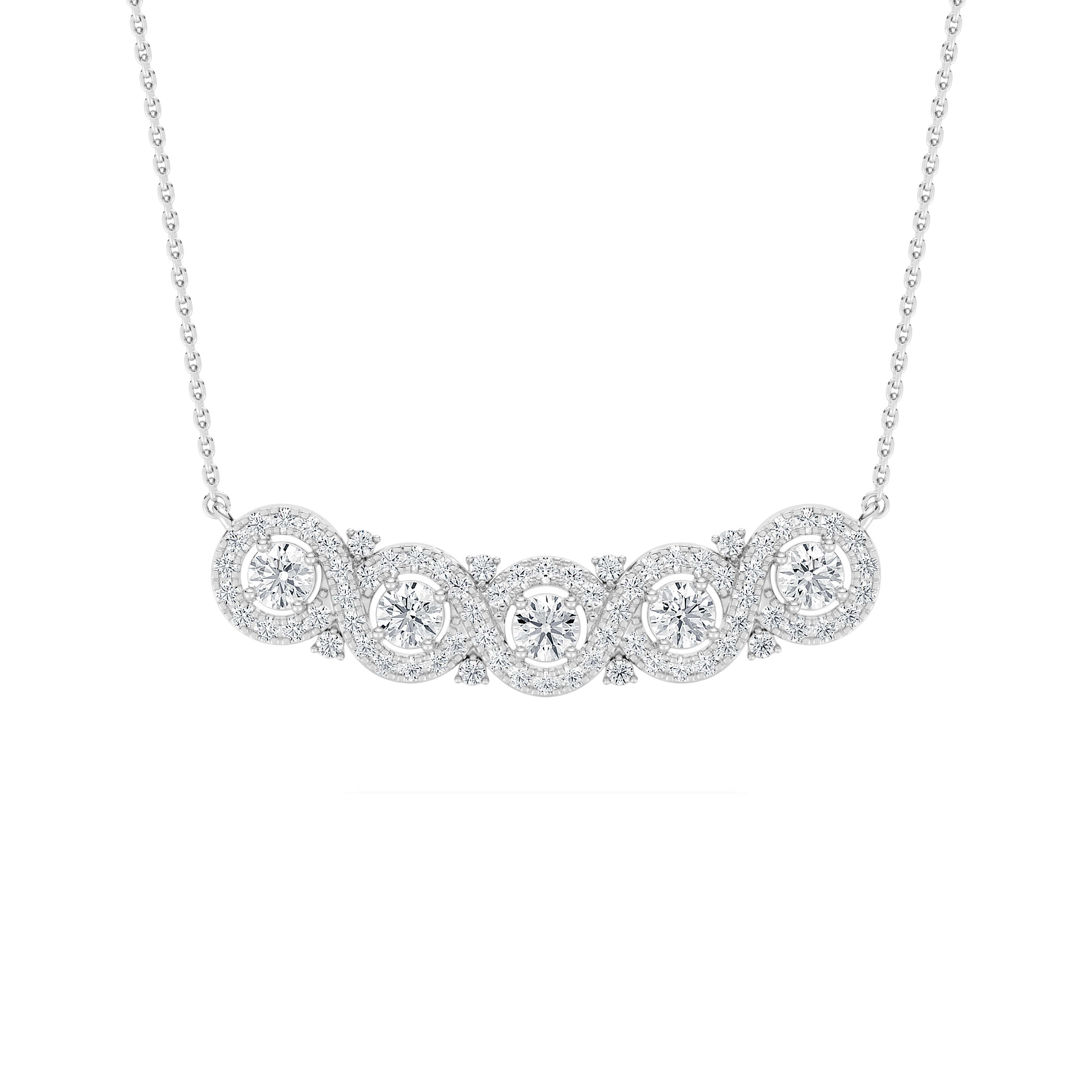 1.50 Carat Round Shape Hailey Fashion Pendant