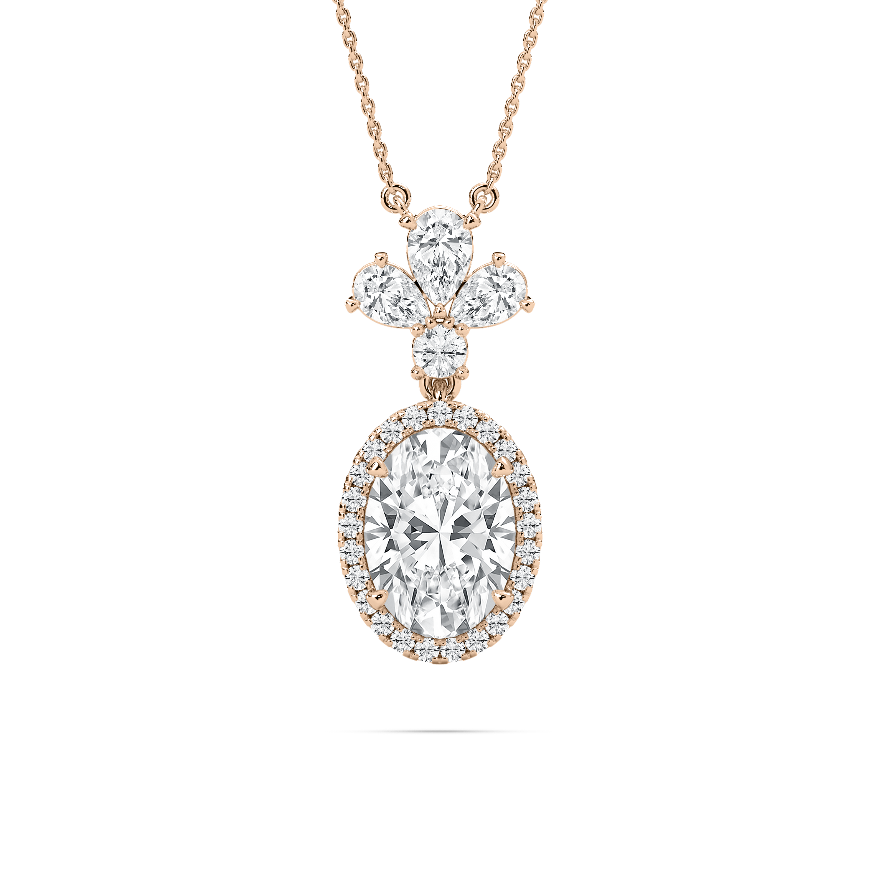 2 Carat Oval Diamond Adlira Fashion Pendant