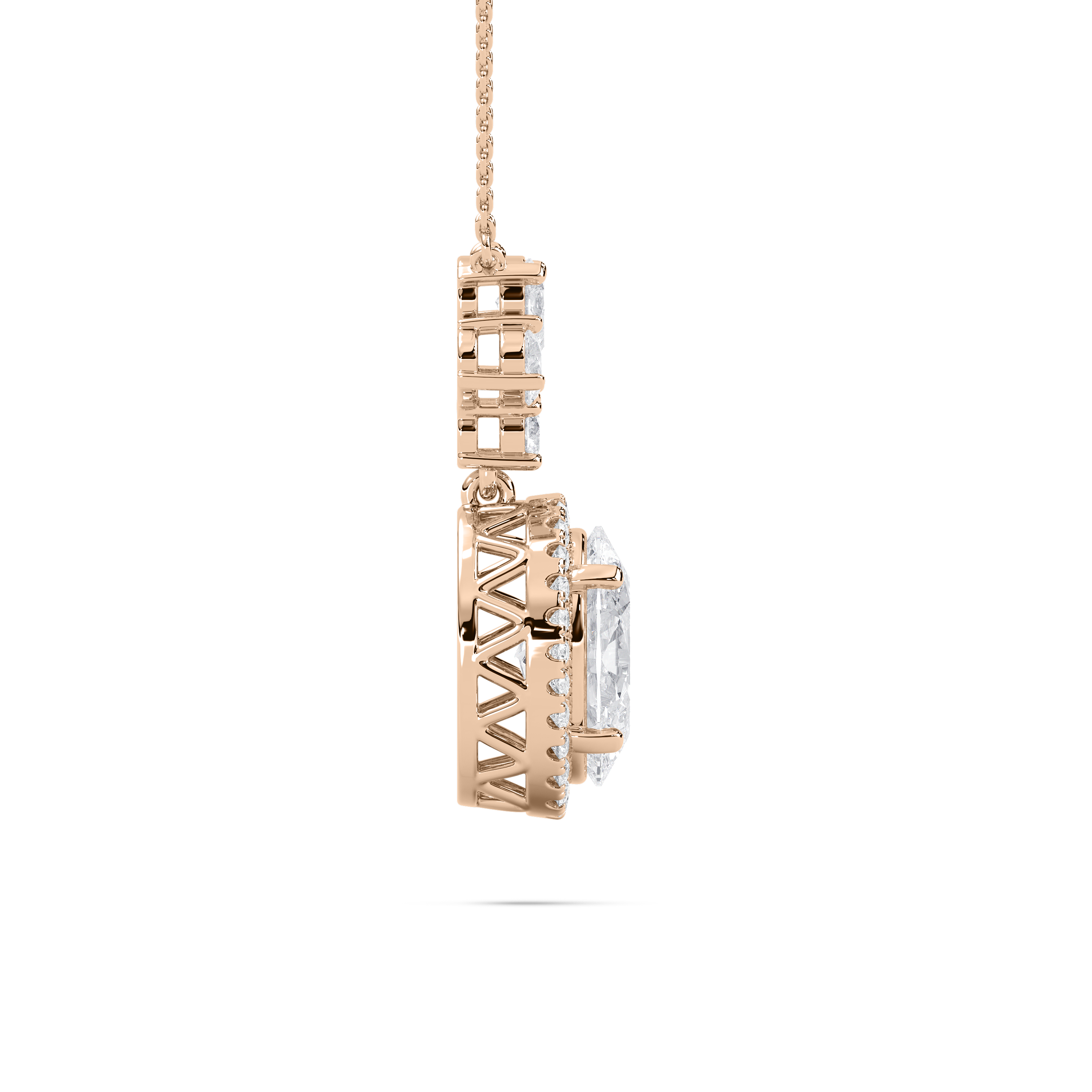 2 Carat Oval Diamond Adlira Fashion Pendant