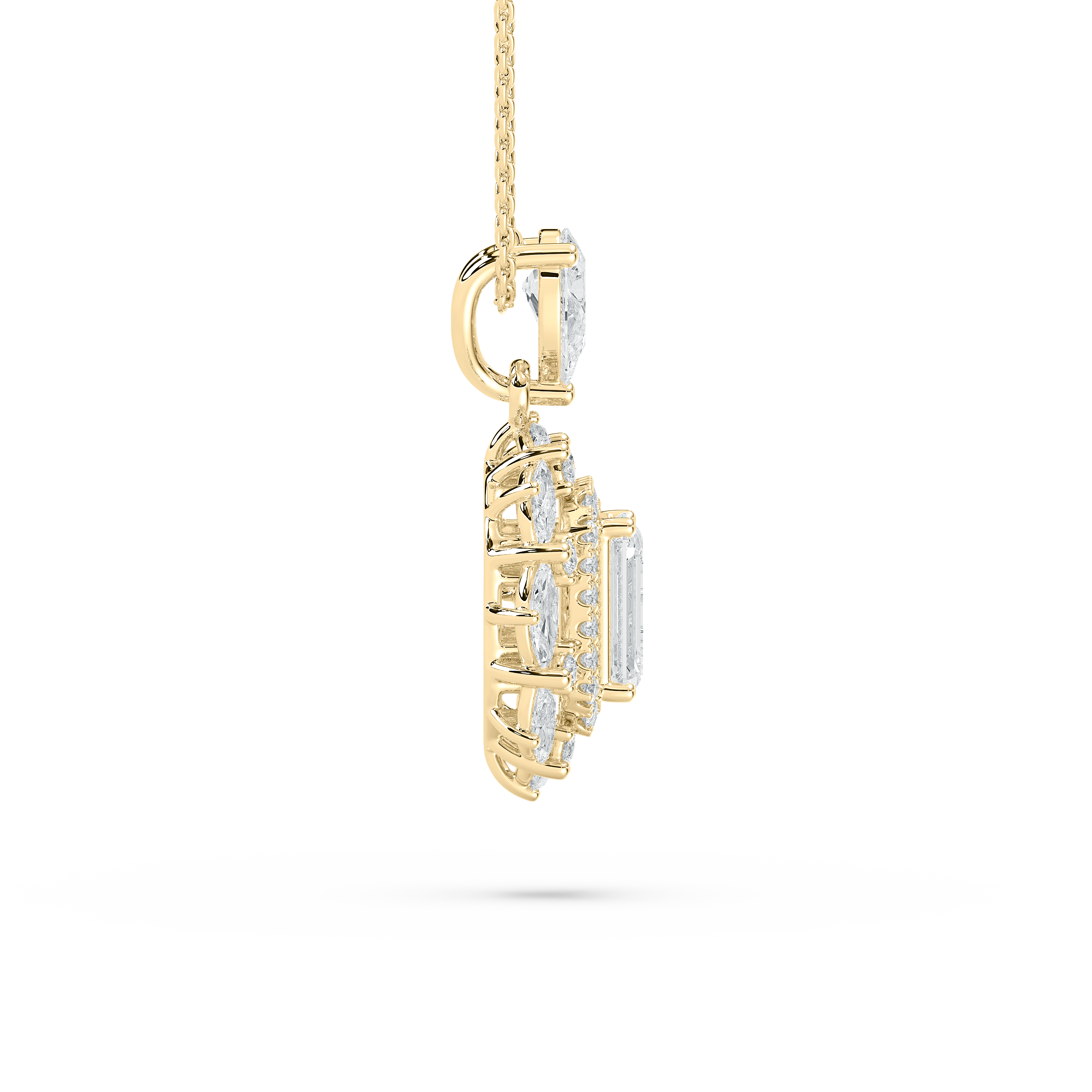 1.50 carat Emerald Diamond Eternal Grace Fashion Pendant