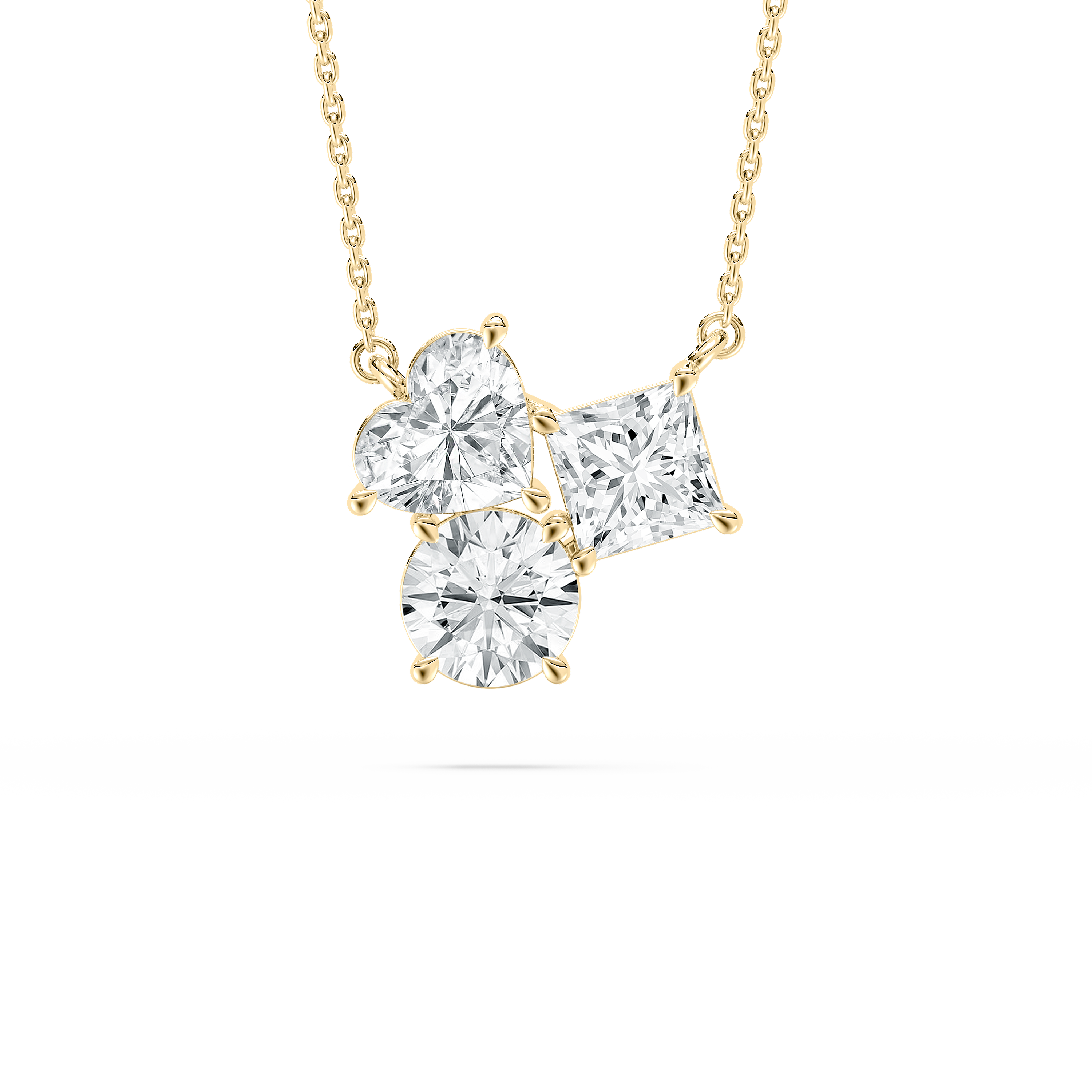 3 Carat Multi Shape Diamond Artistry Glow Fashion Pendant 
