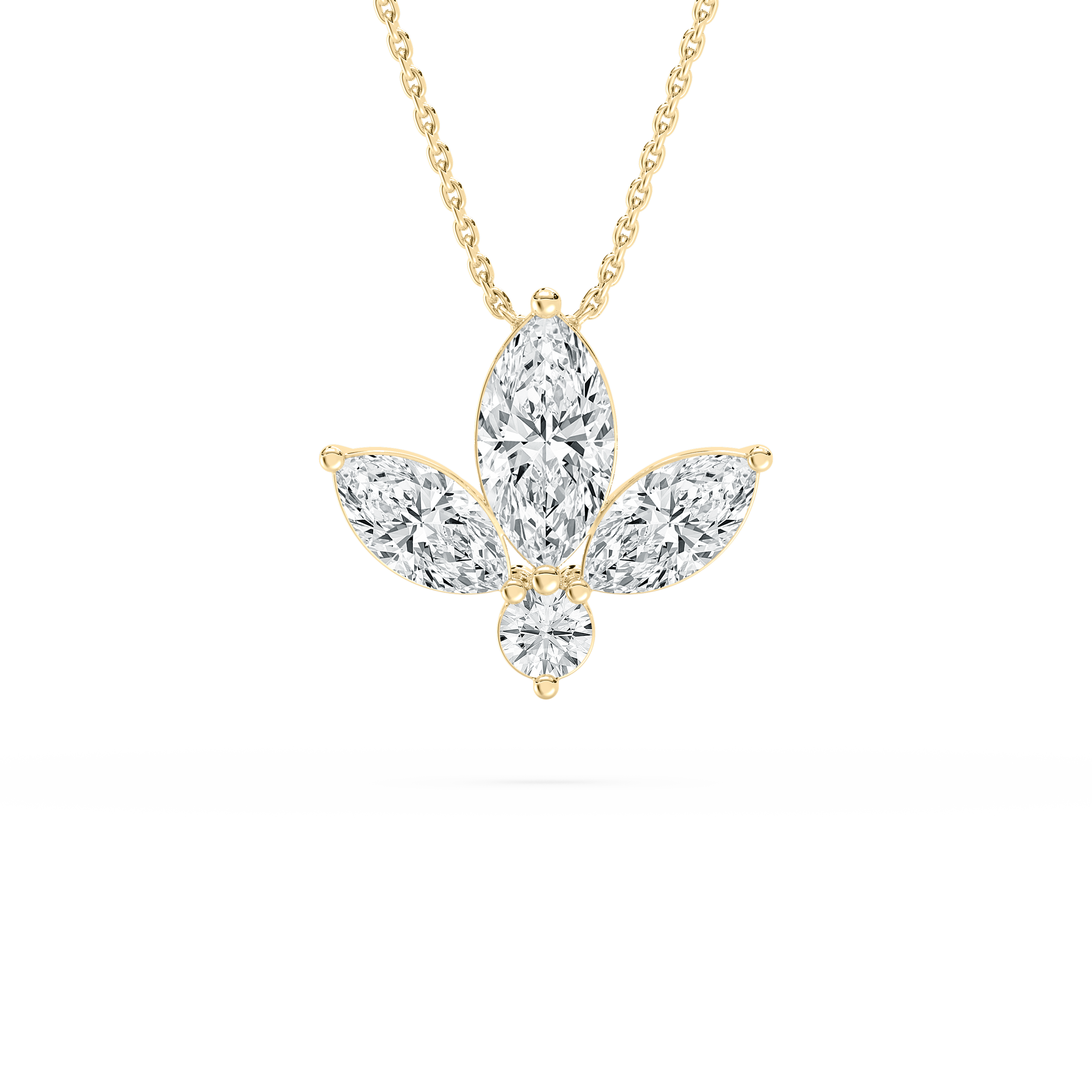 2 Carat Marquise And Round Diamond Ethernal Fusion Fashion Pendant 