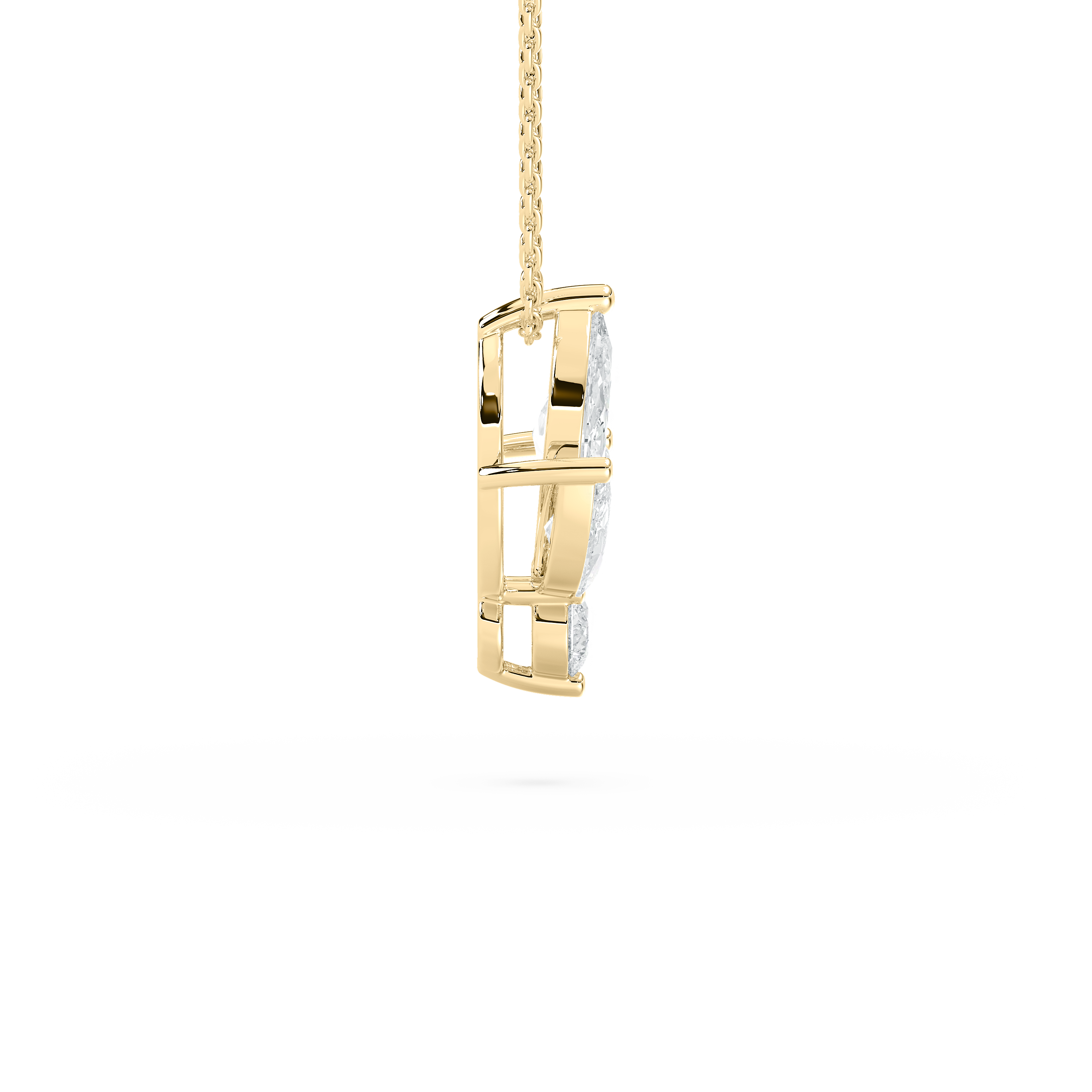 2 Carat Marquise And Round Diamond Ethernal Fusion Fashion Pendant 