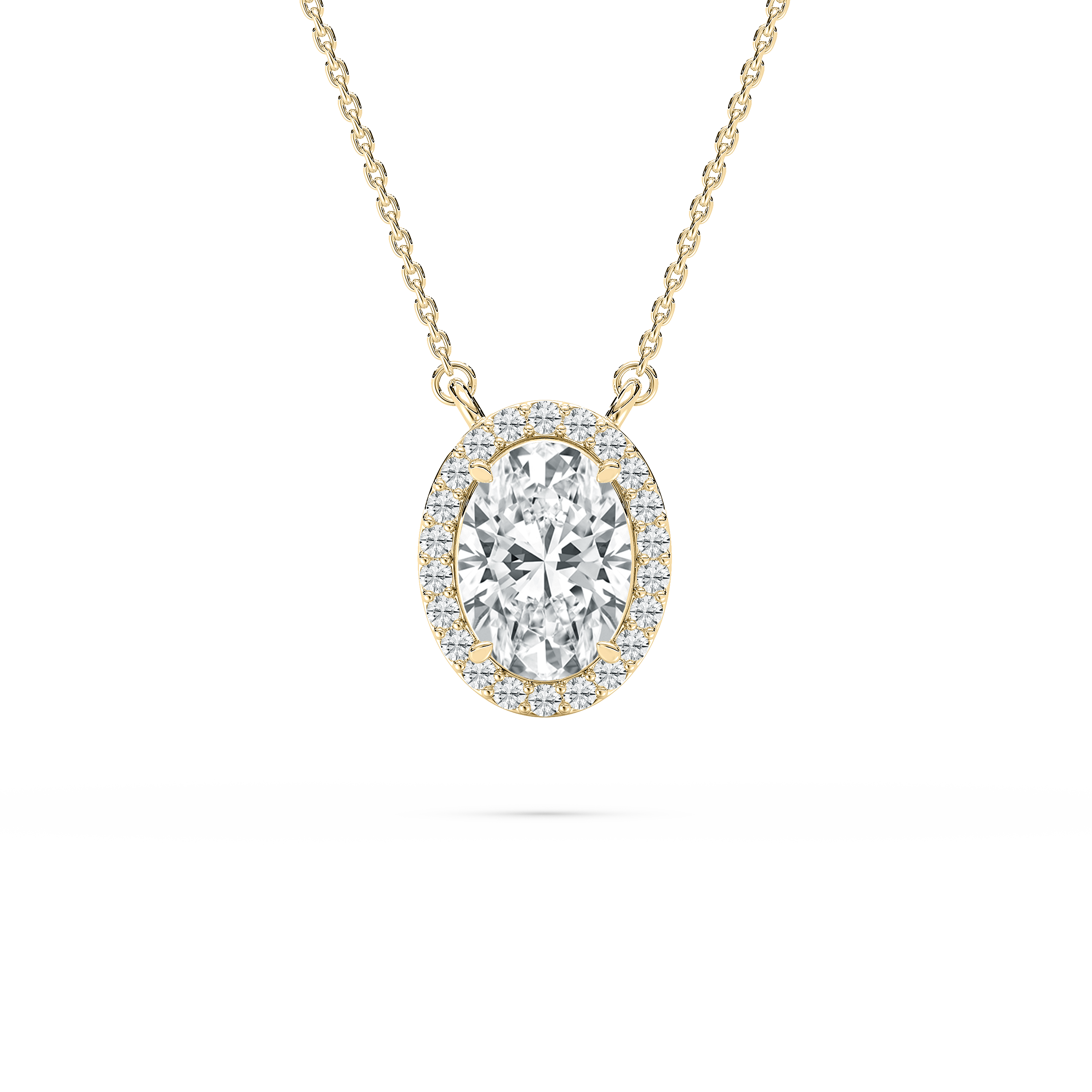 1.50 Carat Oval Diamond Enticing Fashion Pendant 