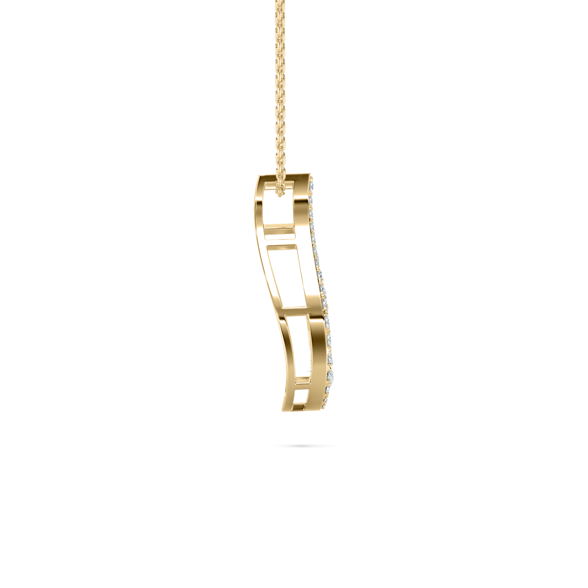Round Diamond Petra Classic Cluster Pendant