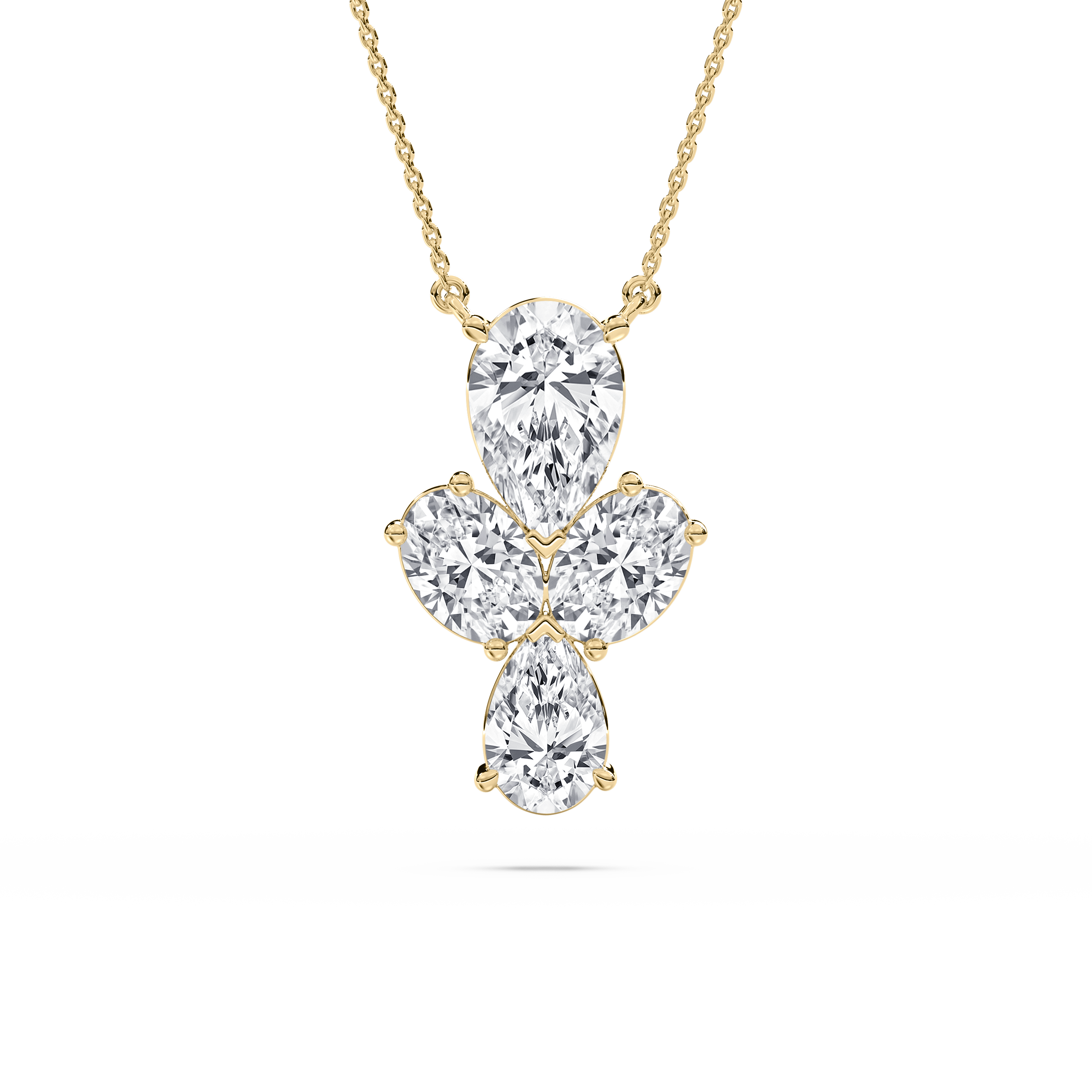 2.50 Carat Oval And Pear Diamond Alodie Fashion Pendant