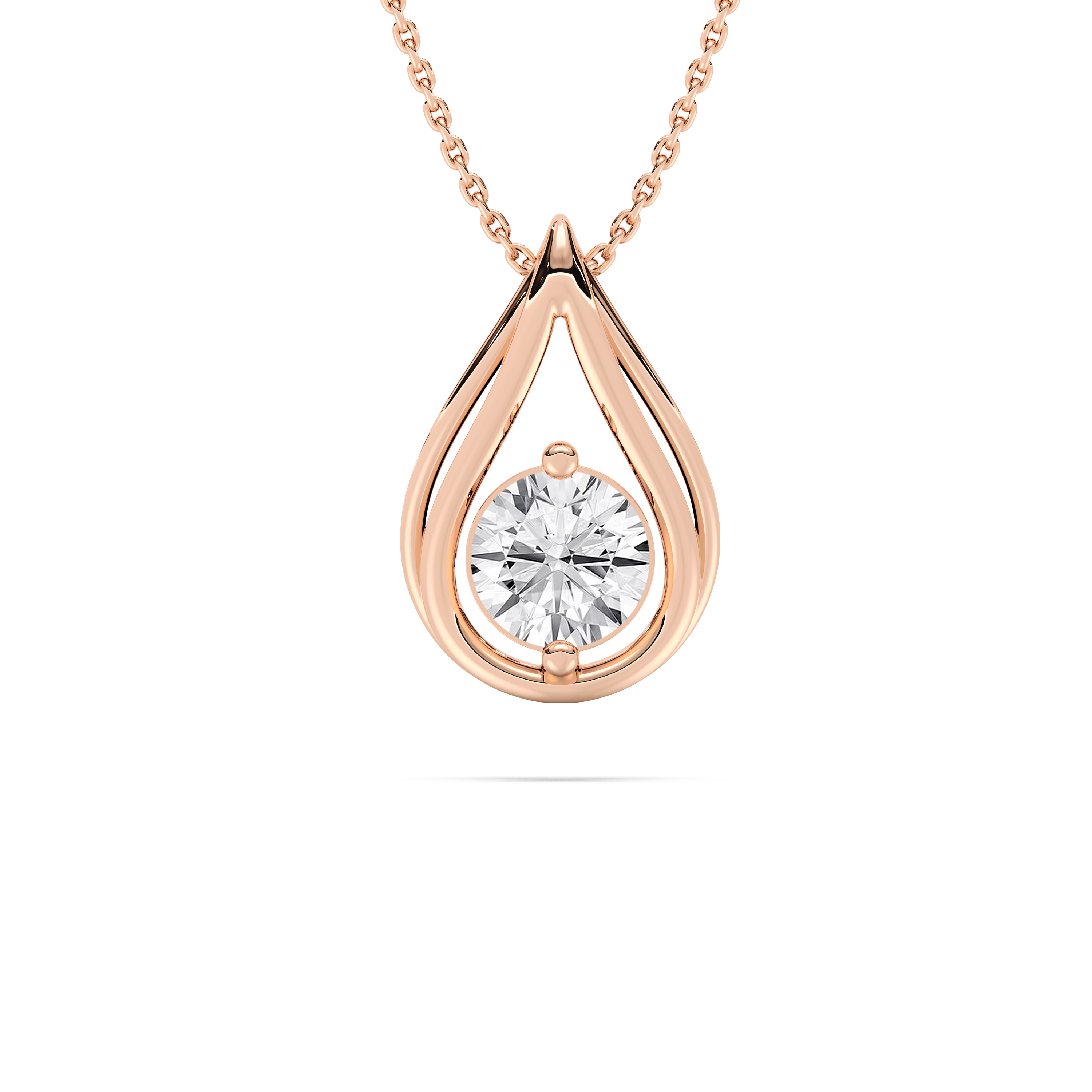 1 Carat Round Diamond Nova Solitaire Pendant