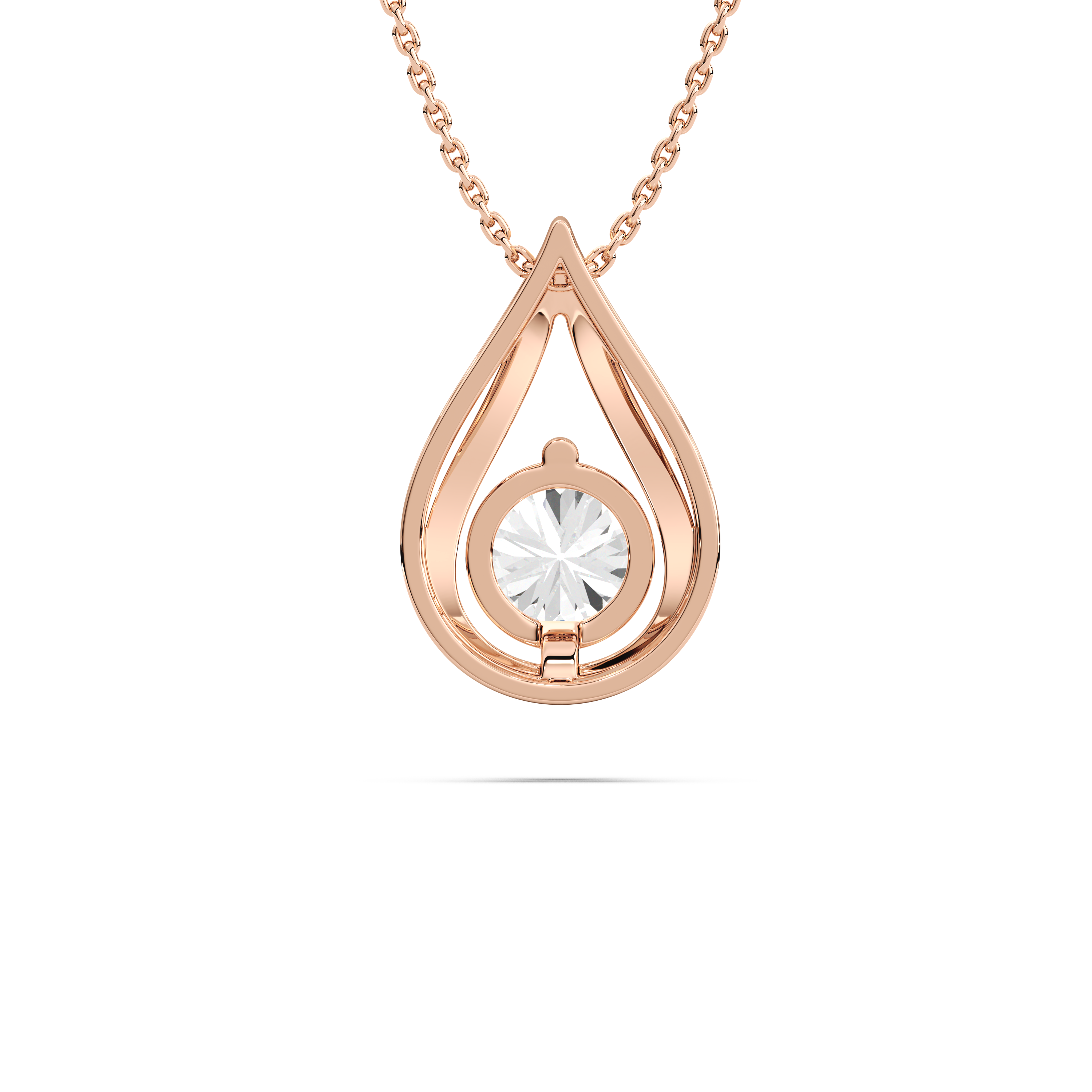 1 Carat Round Diamond Nova Solitaire Pendant
