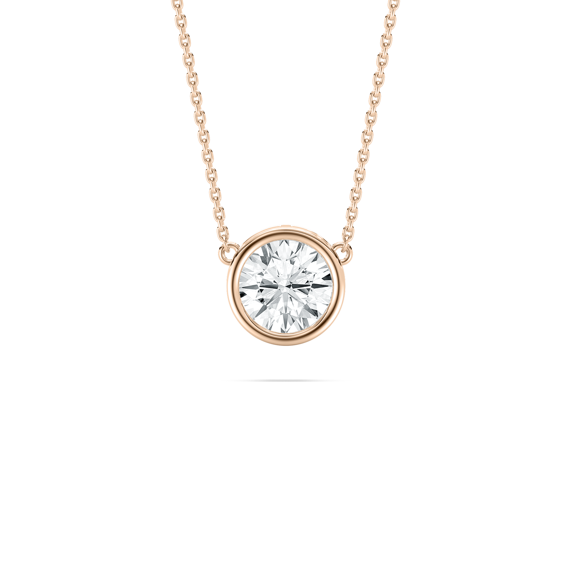 Round Diamond Elsa Fashion Solitaire Pendant