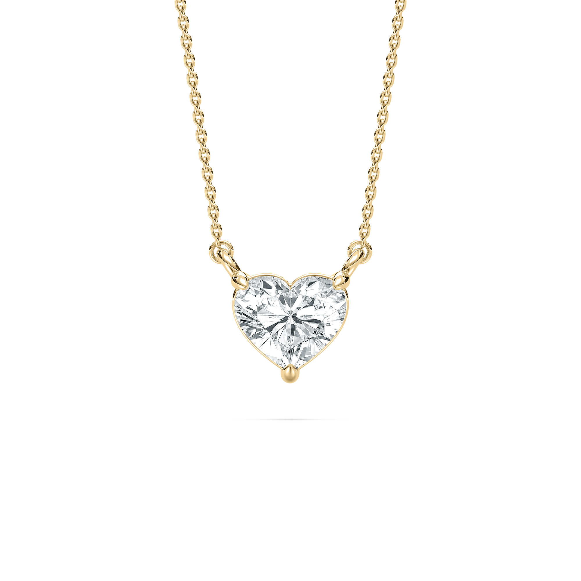1 Carat Heart Diamond Blaise Solitaire Pendant