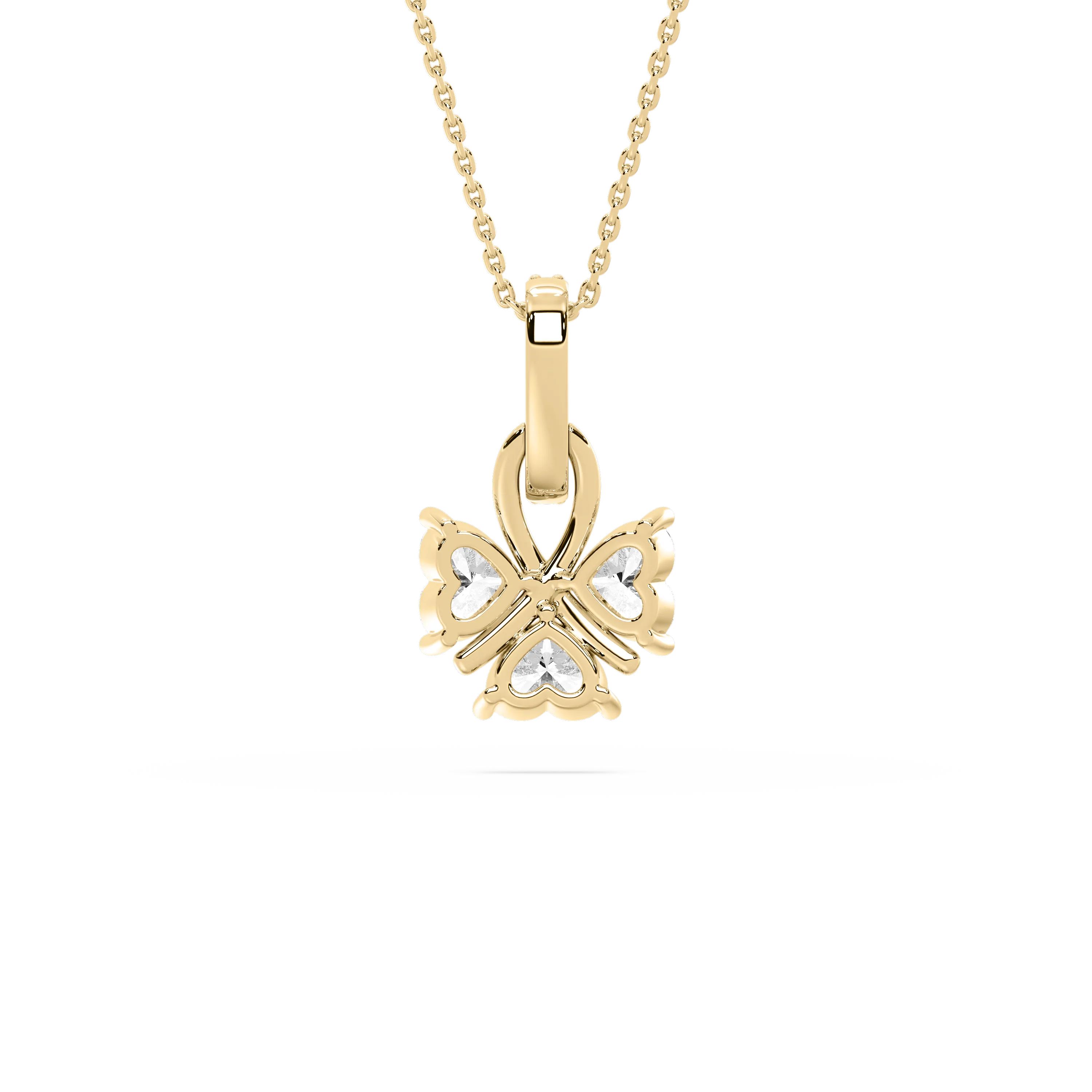 1 Carat Heart And Round Diamond Blooming Beauty Fashion Pendant