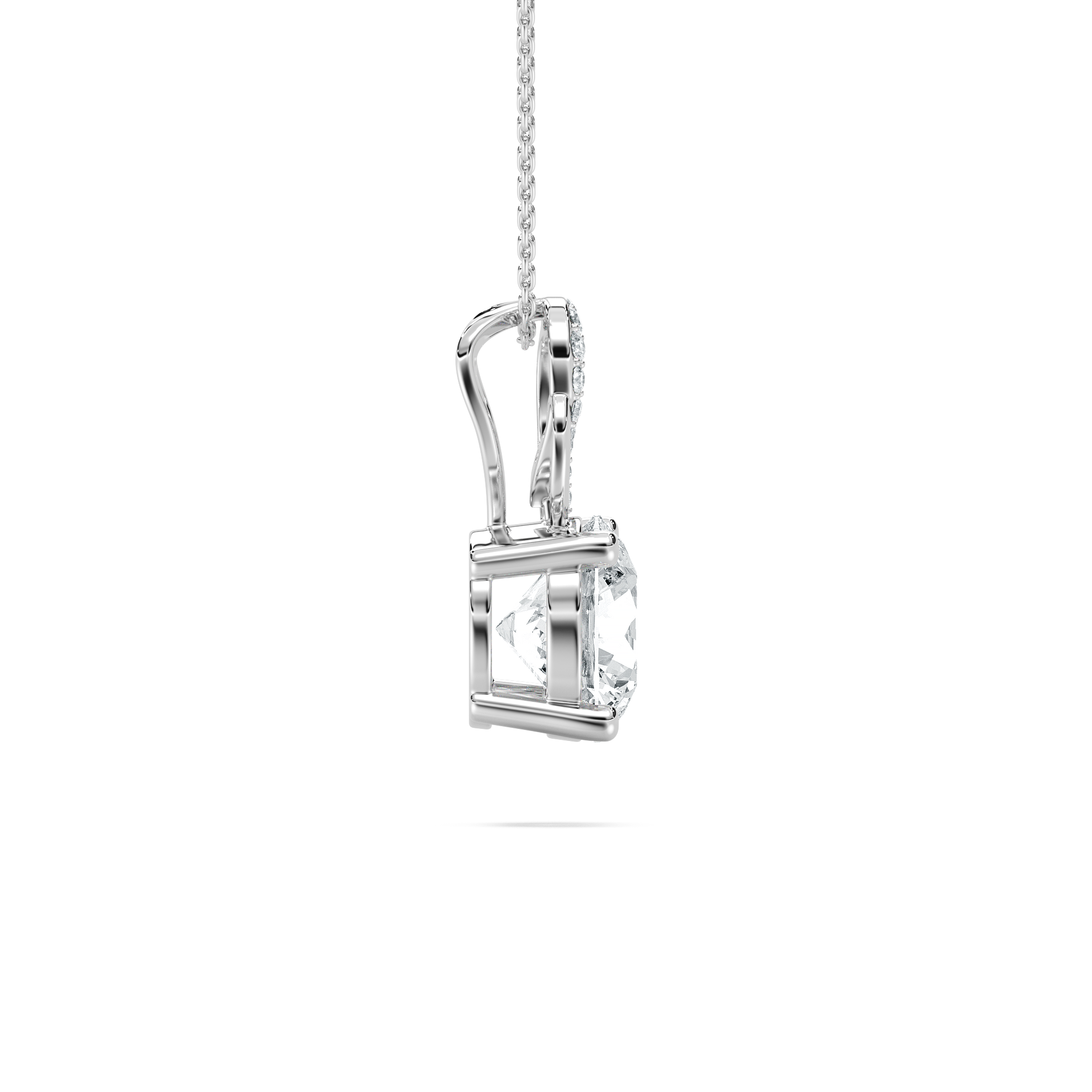 3 Carat Shimmering Solitaire Pendant