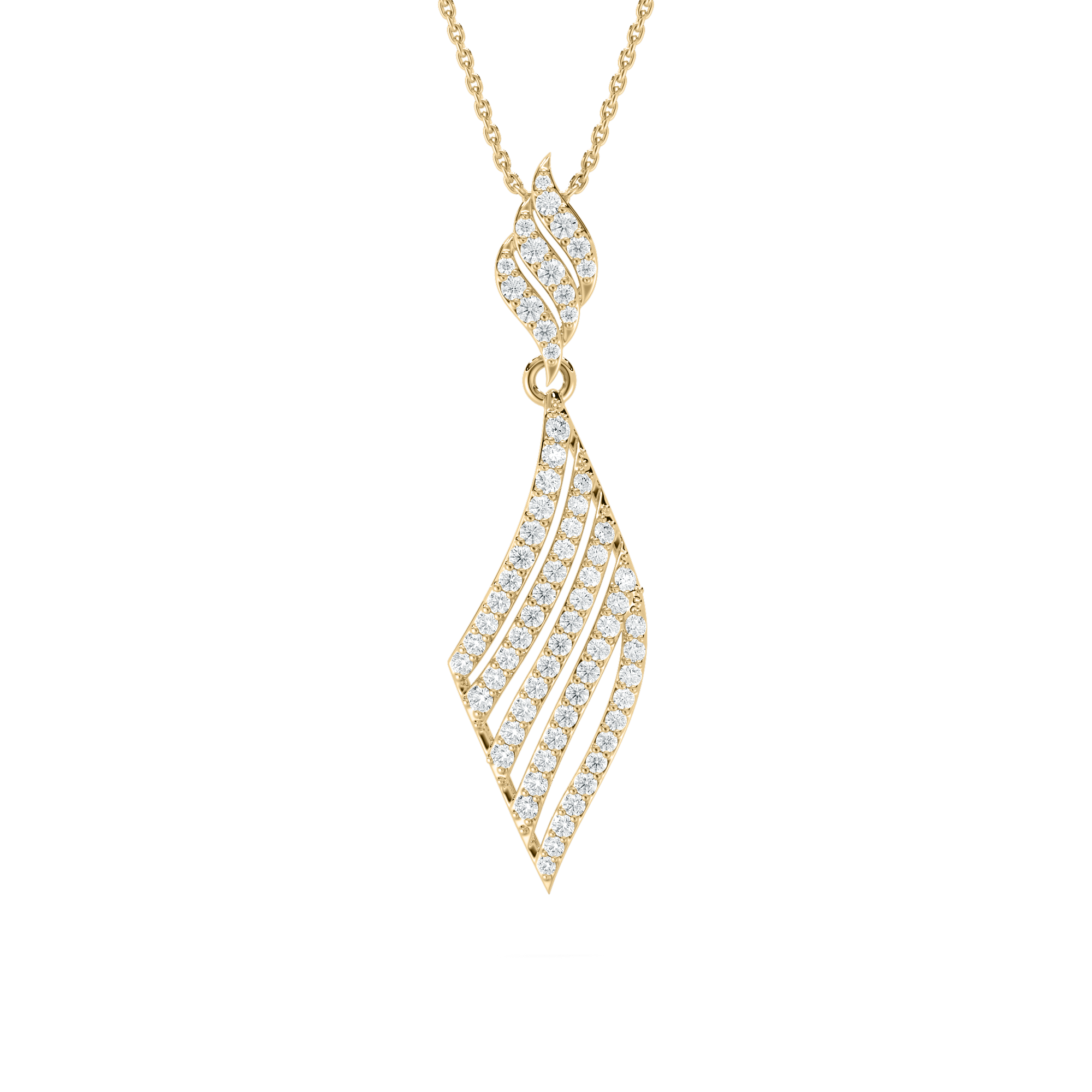 Fly Tie Diamond Pendant