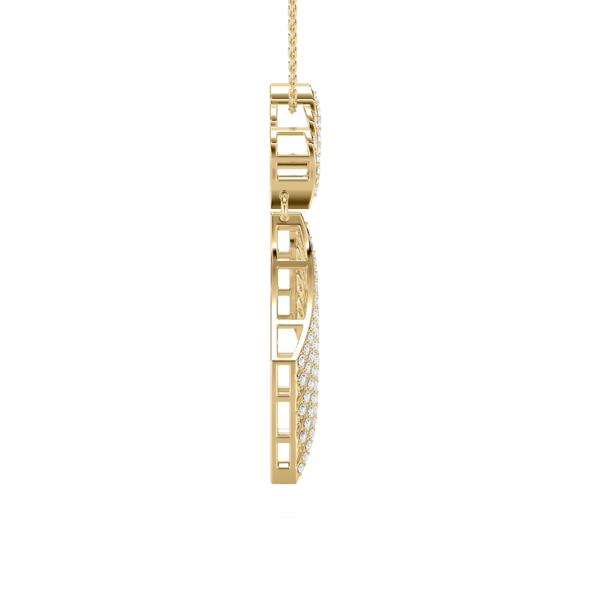 Fly Tie Diamond Pendant