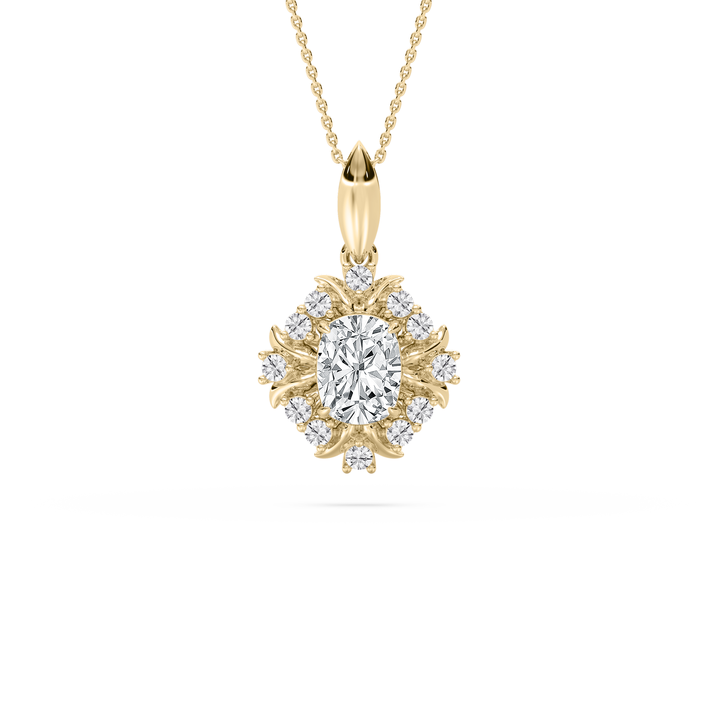 2 Carat Center Cushion Glennis Fashion Pendant