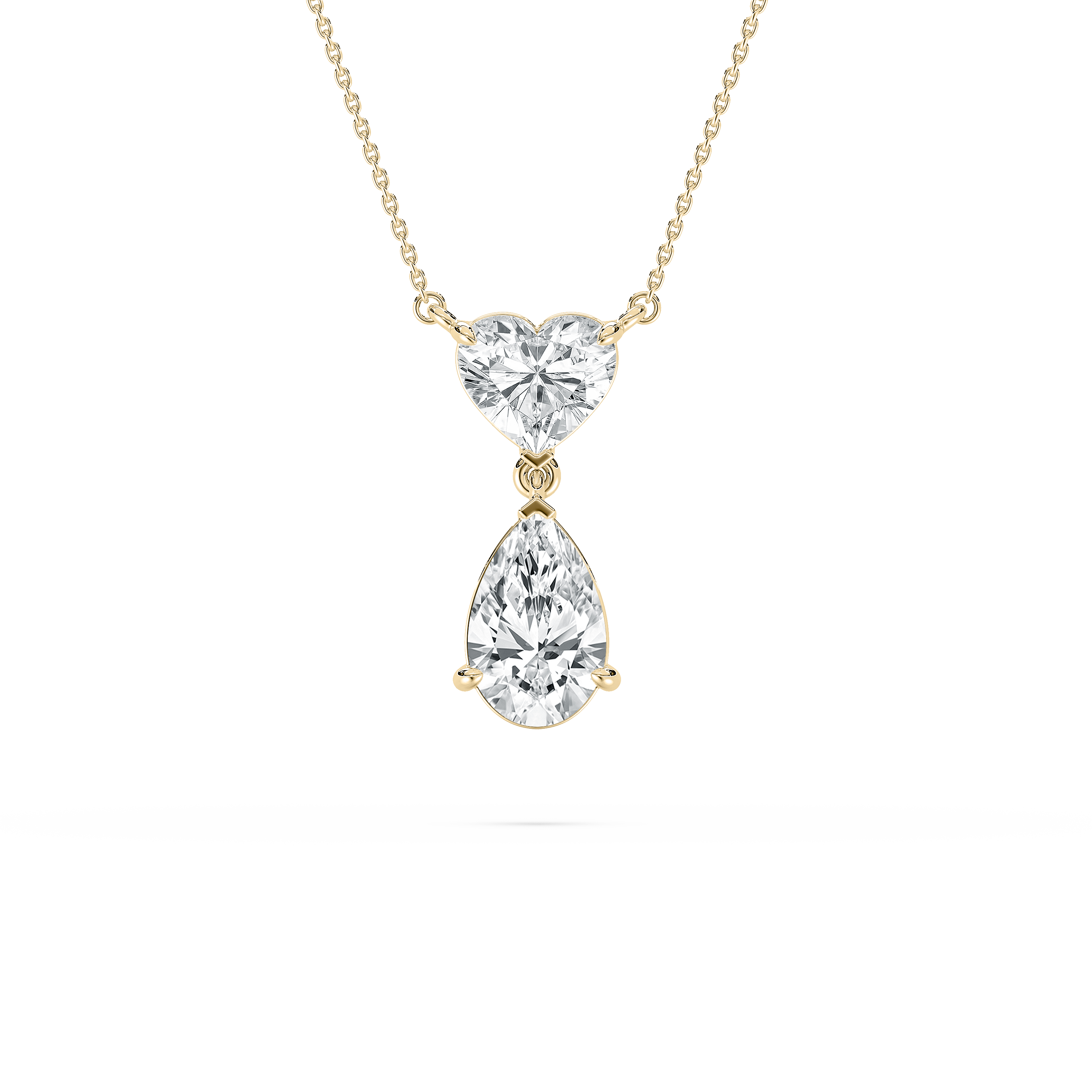 Pear And Heart Diamond Willsom Fashion Pendant