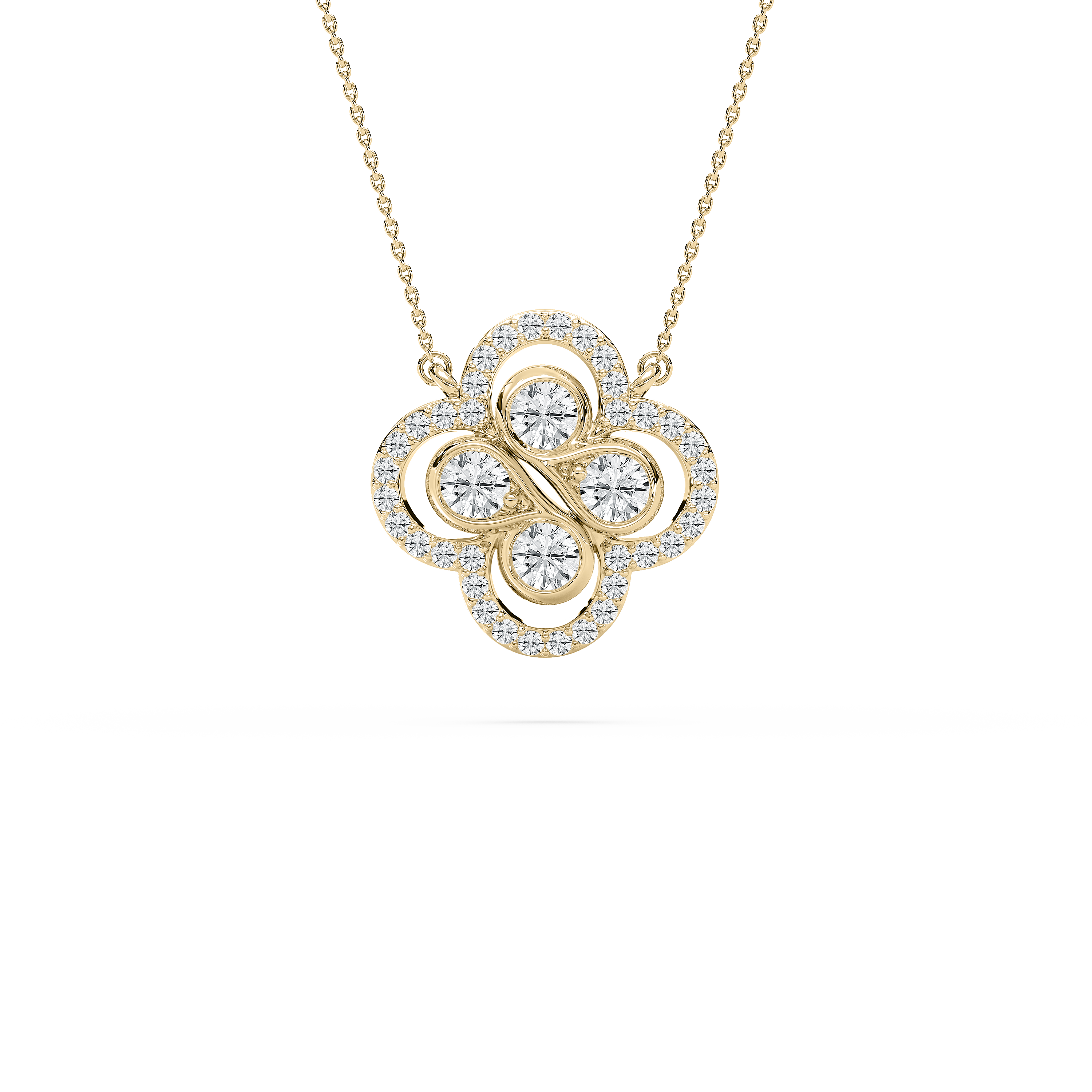 Round Diamond Lizzie Fashion Pendant