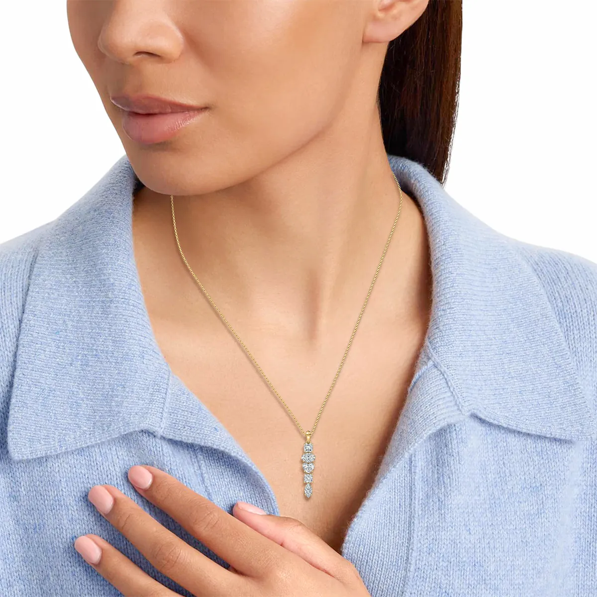 2 Carat Multi Shape Diamond Lauretta Fashion Pendant