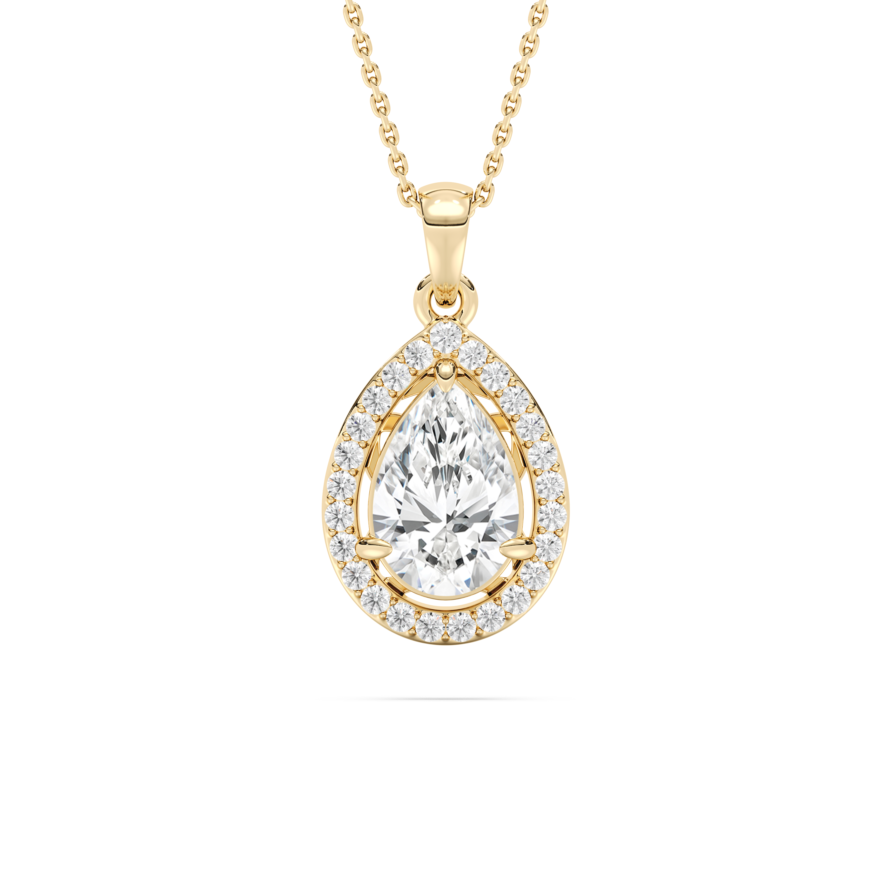 Elixir Droplet Diamond Pendant