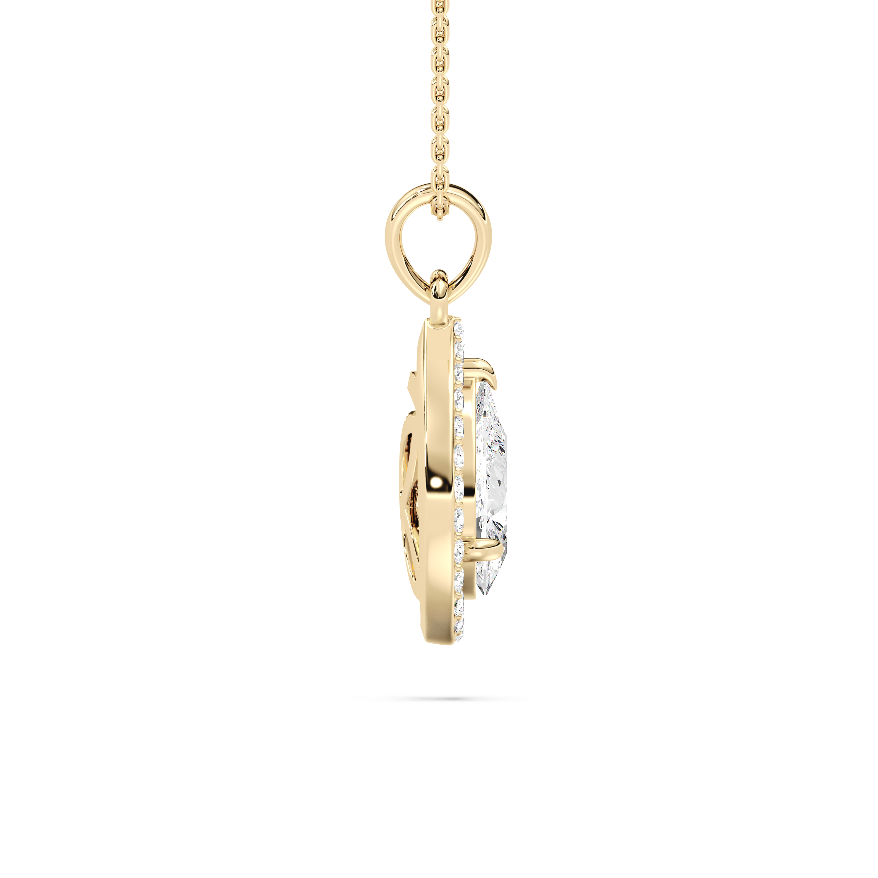 Elixir Droplet Diamond Pendant