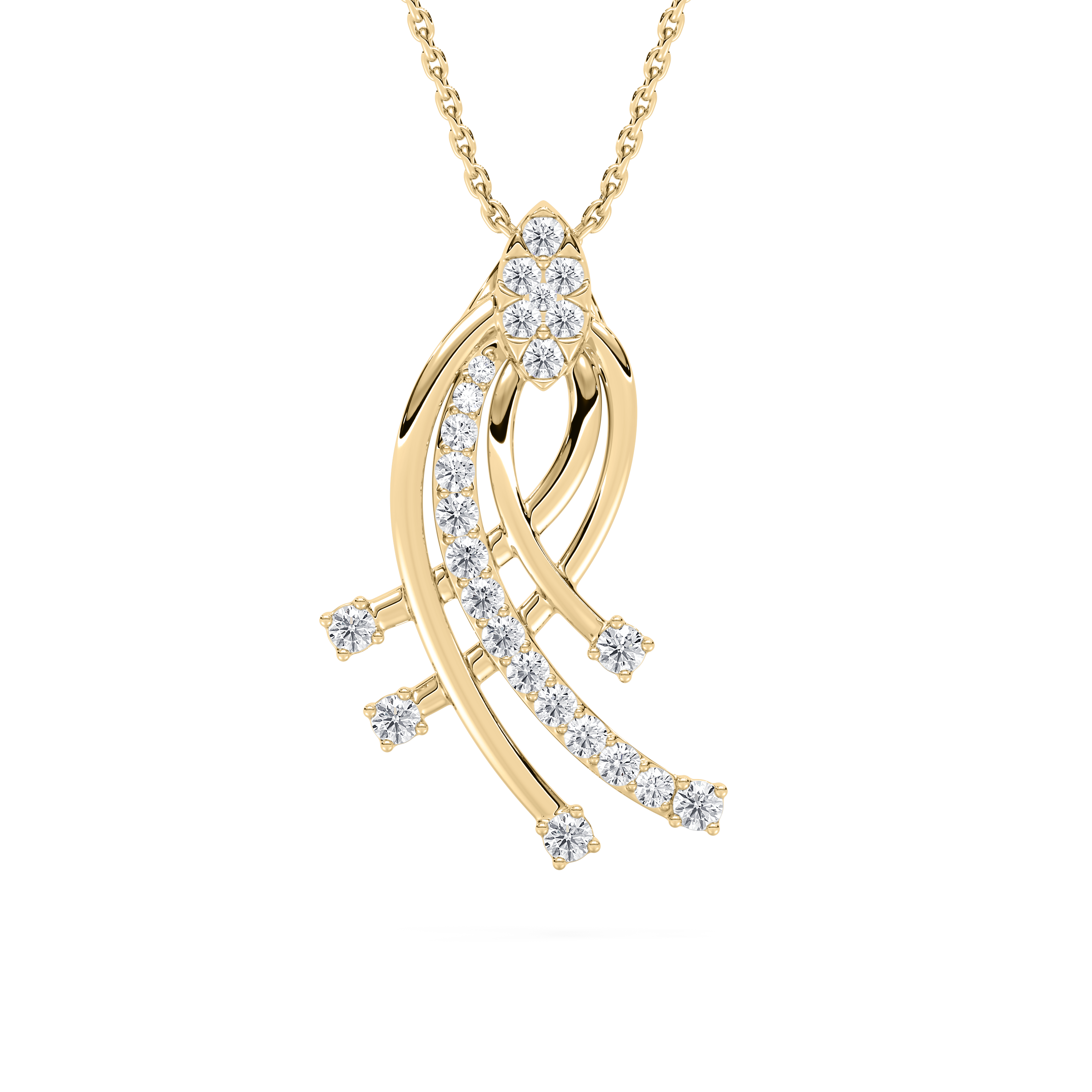 Minimalist Vignette Diamond Pendant