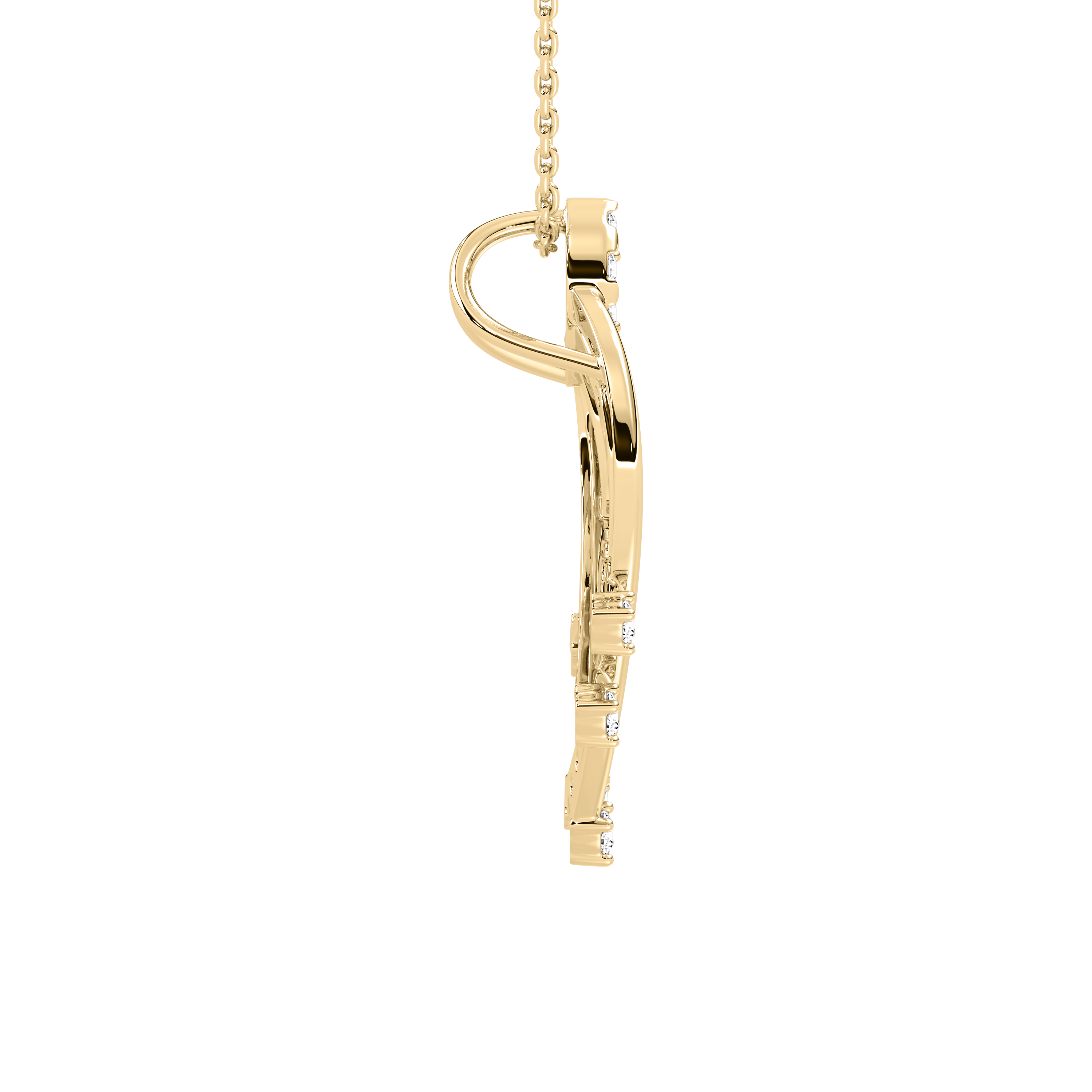 Minimalist Vignette Diamond Pendant
