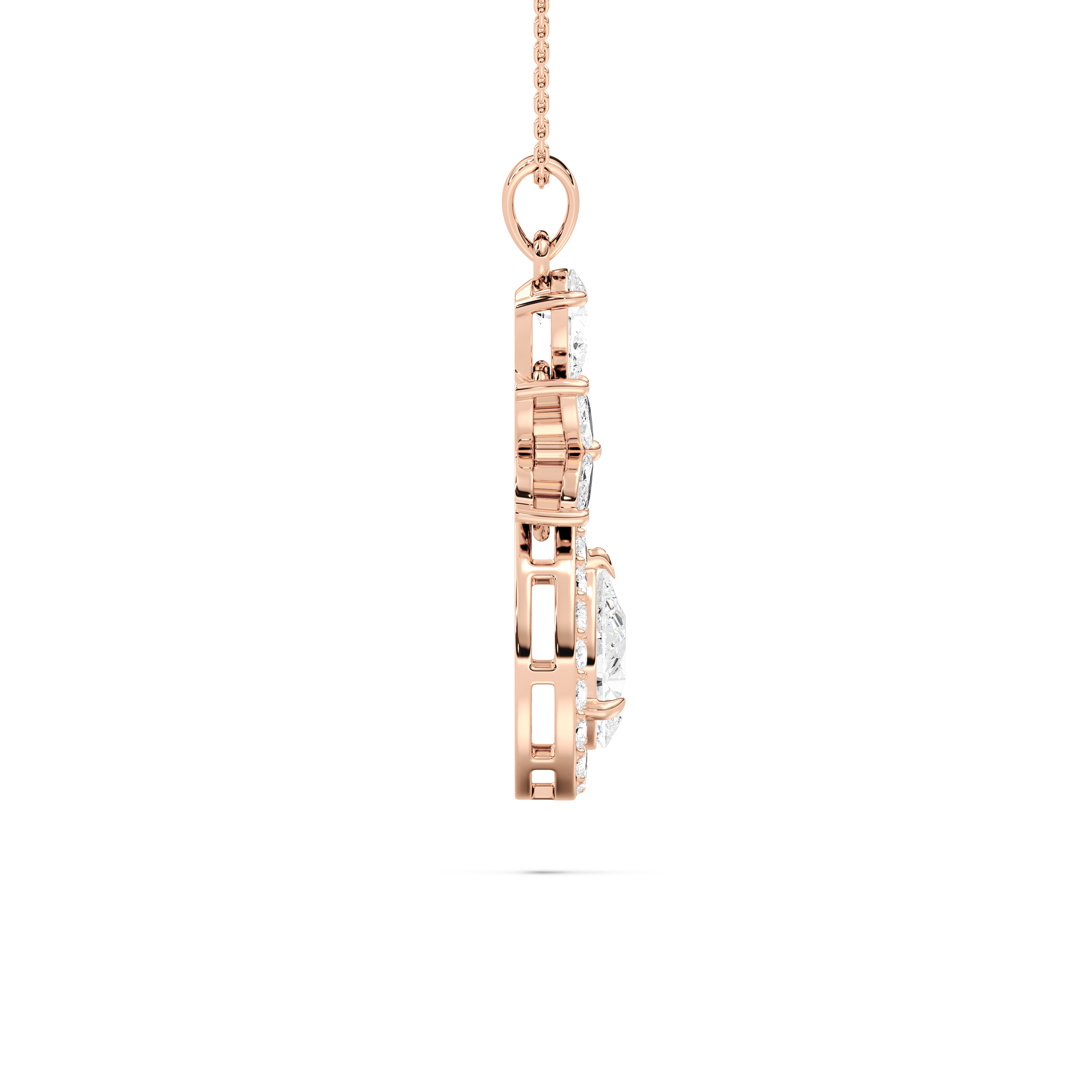 Alluring Diamond Drop Pendant