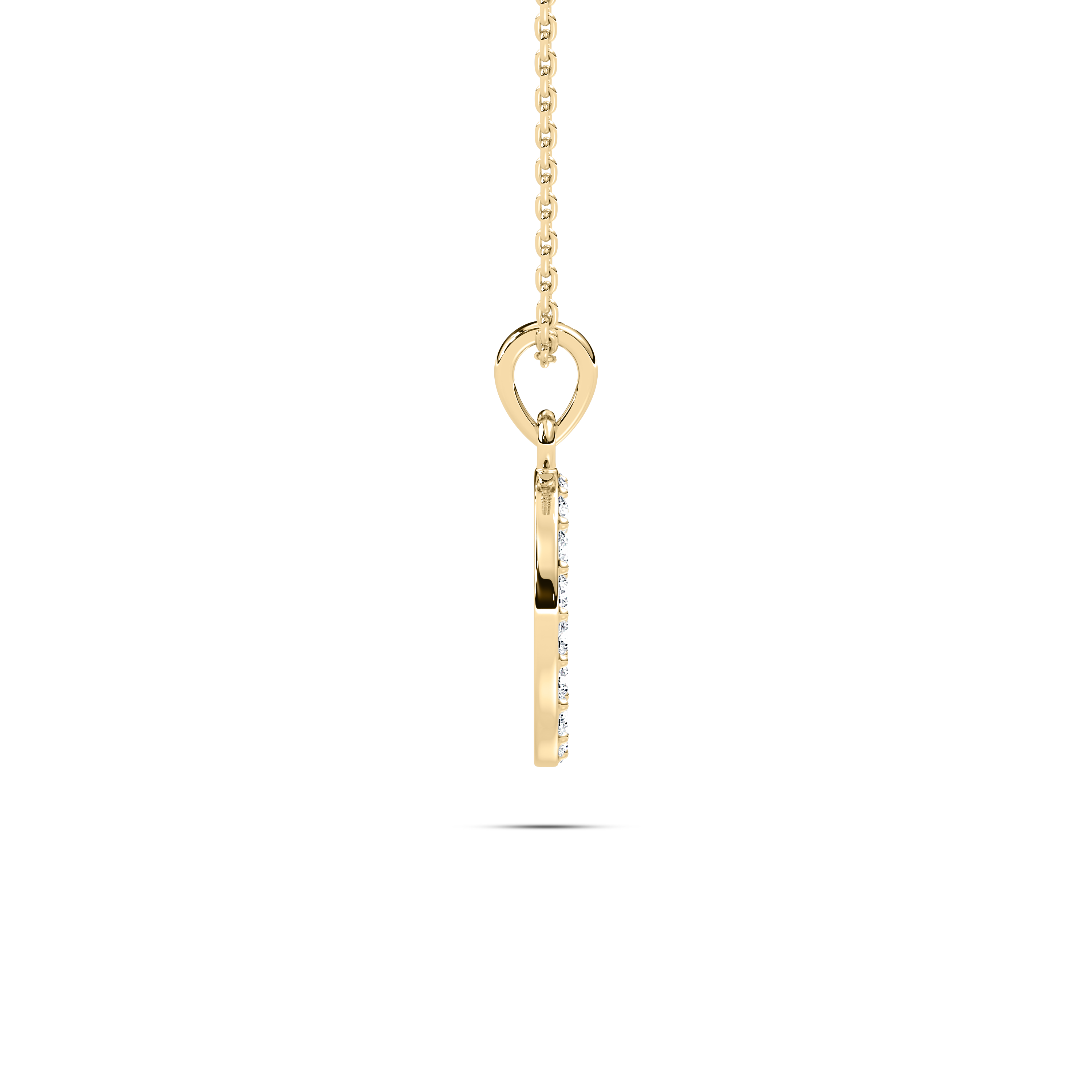 G Initial Alphabet Diamond Pendant