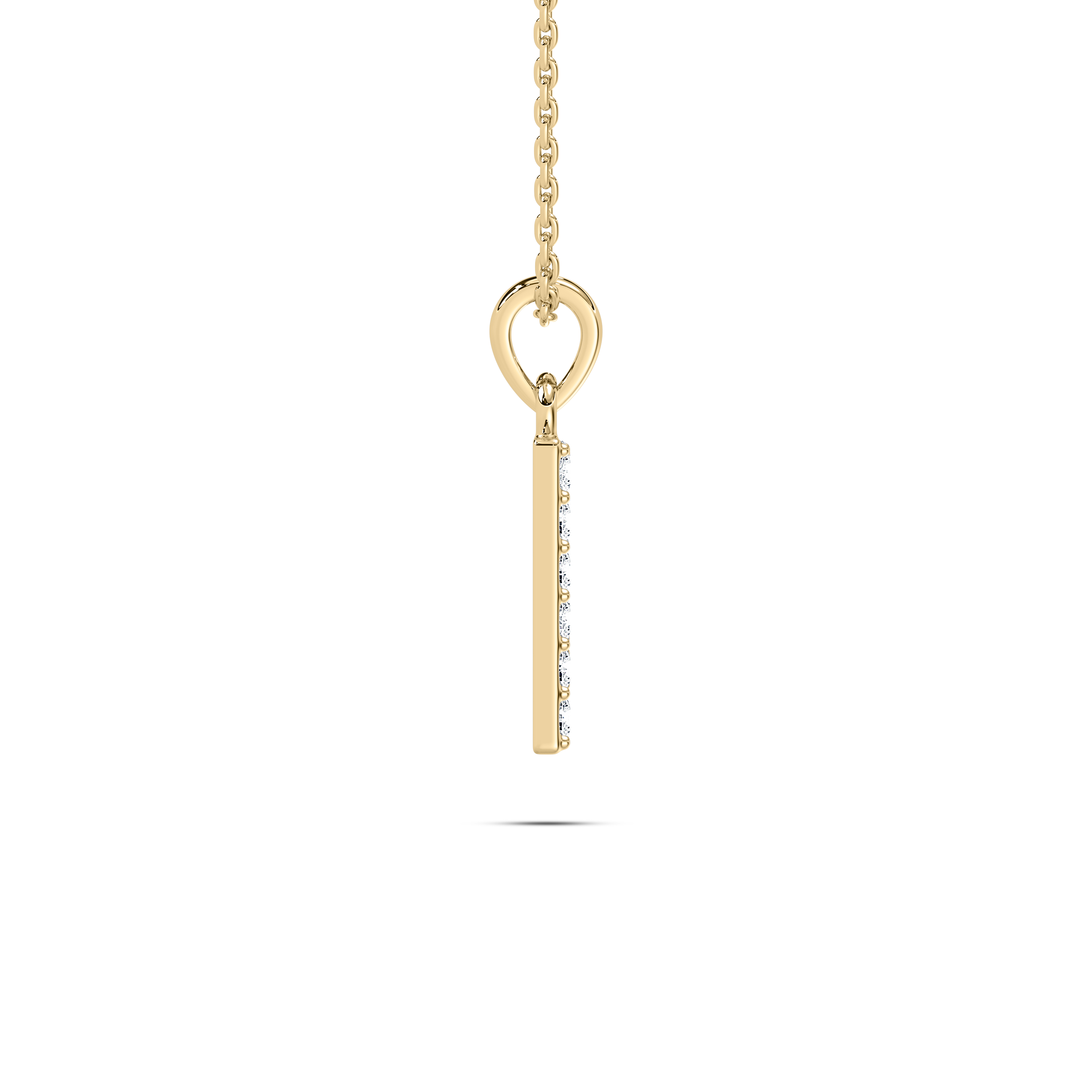R Initial Alphabet Diamond Pendant