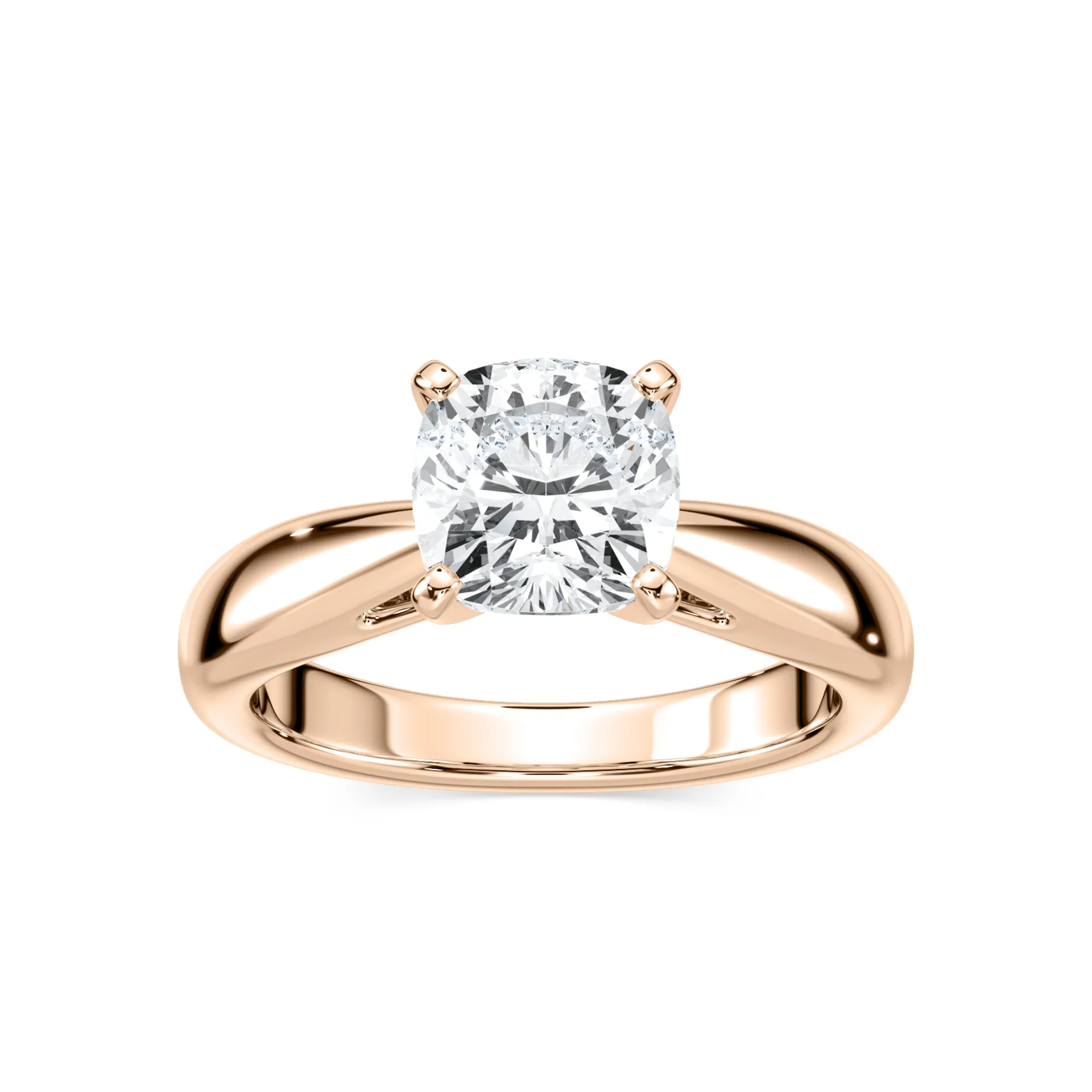 2 Carat Square Cushion Diamond Bernice Solitaire Ring