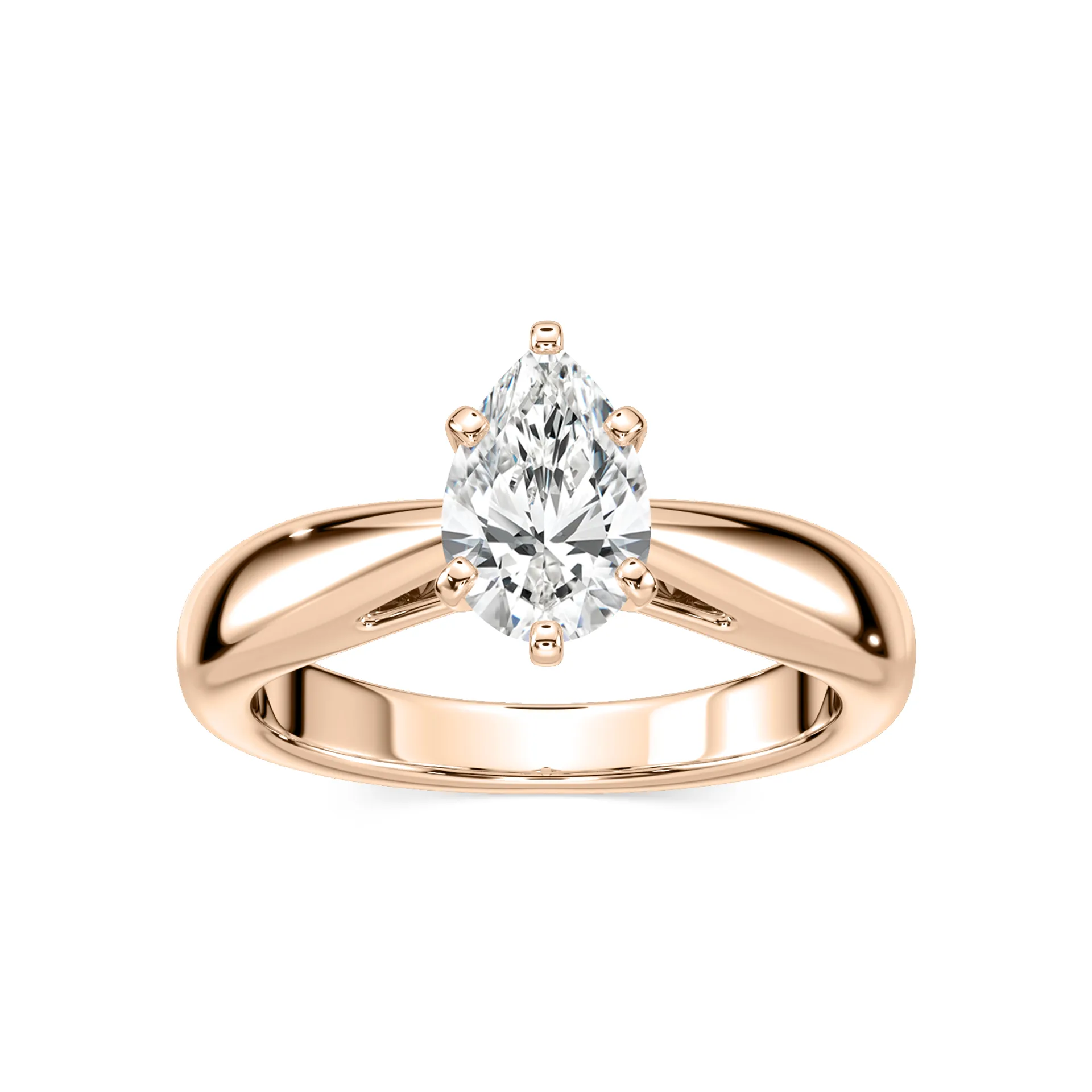 1 Carat Pear Diamond Bernice Solitaire Ring