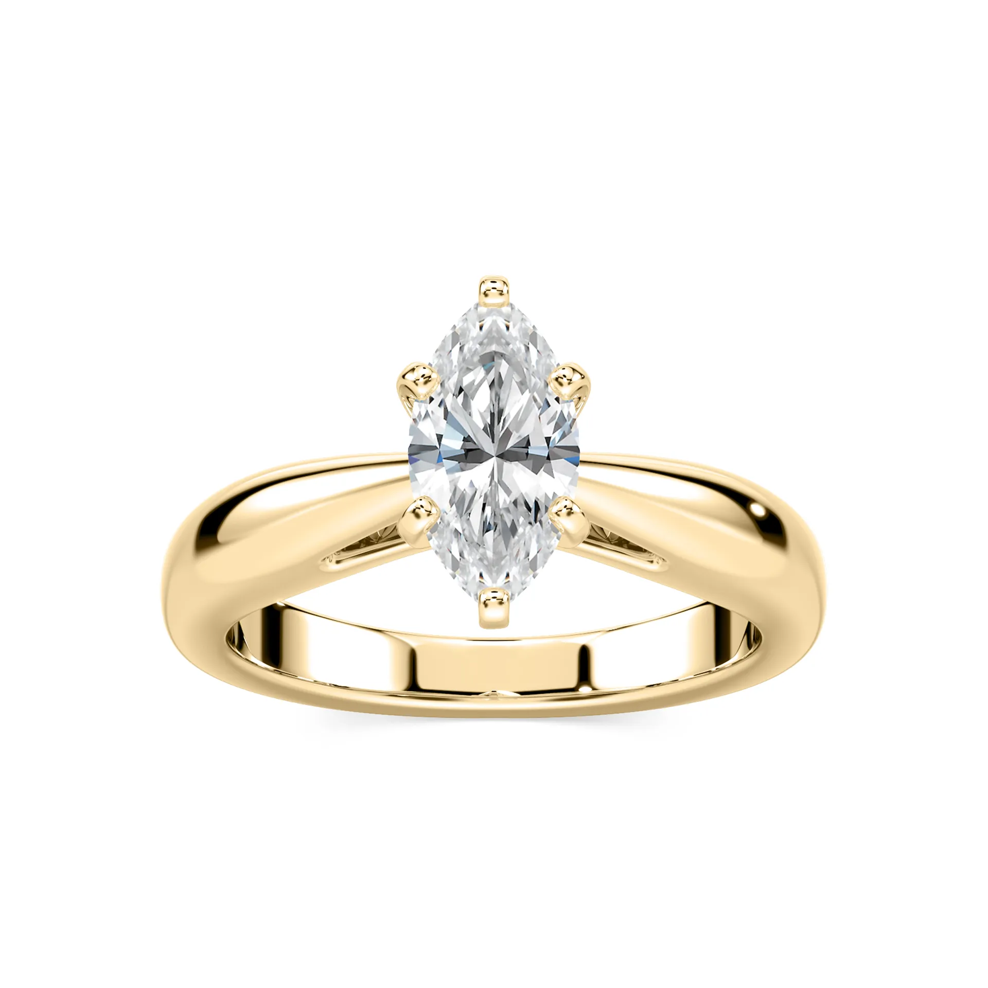 1 Carat Marquise Diamond Bernice Solitaire Ring