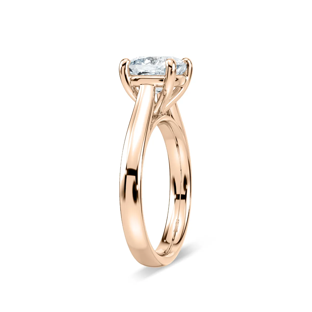2 Carat Square Cushion Diamond Blonde Solitaire Ring
